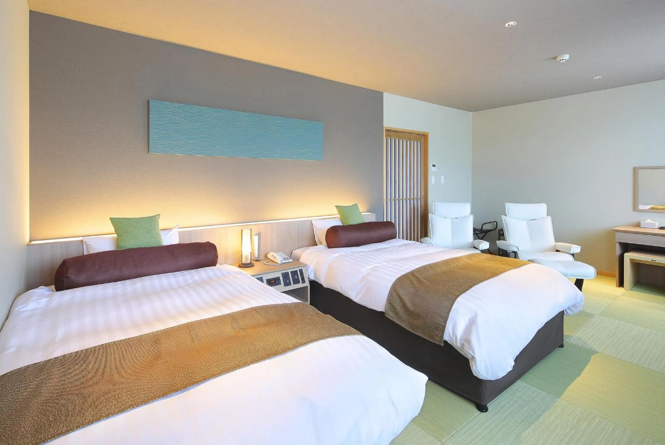 Bed in Aso Hakuun Sanso