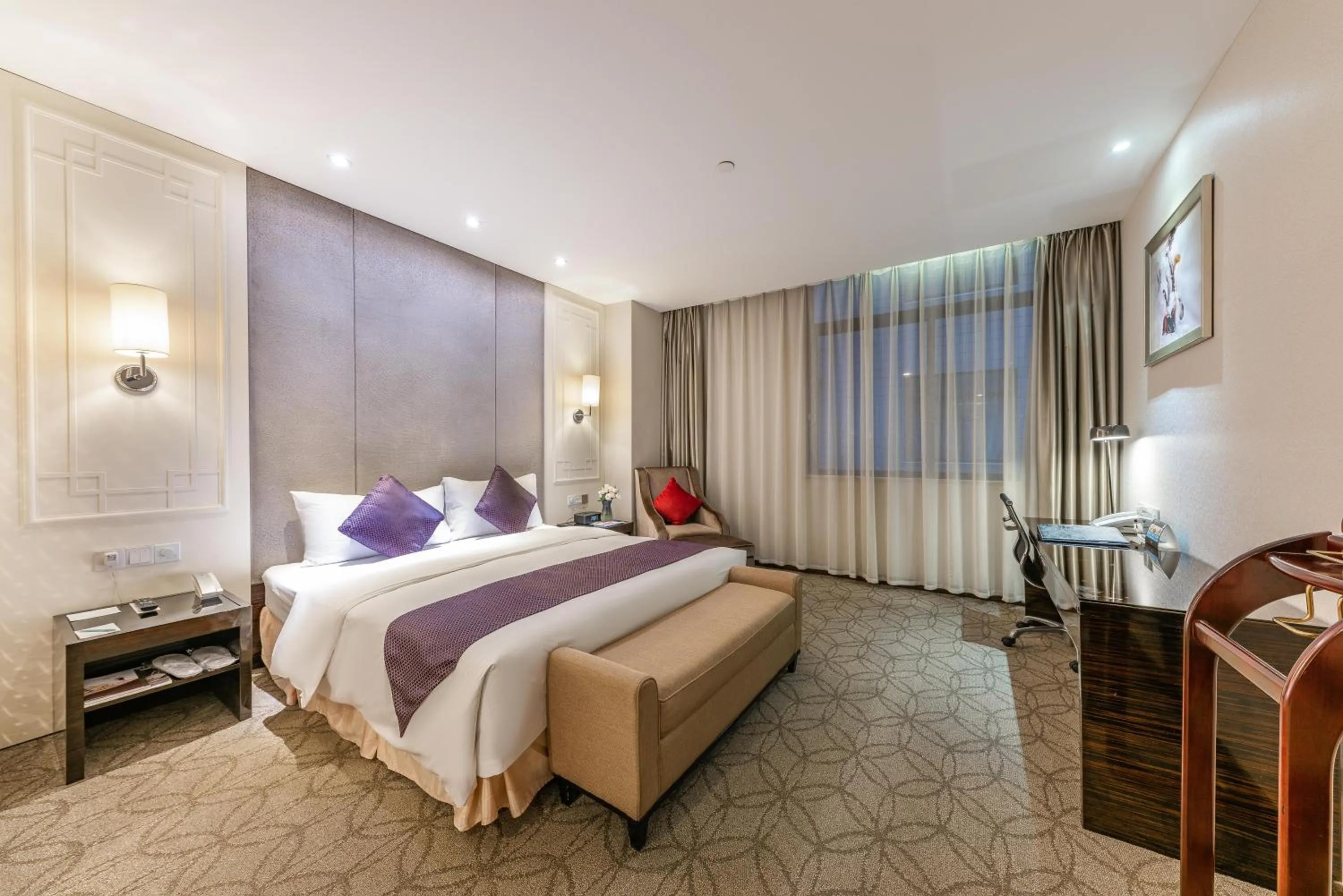 Bed in Dorsett Wuhan