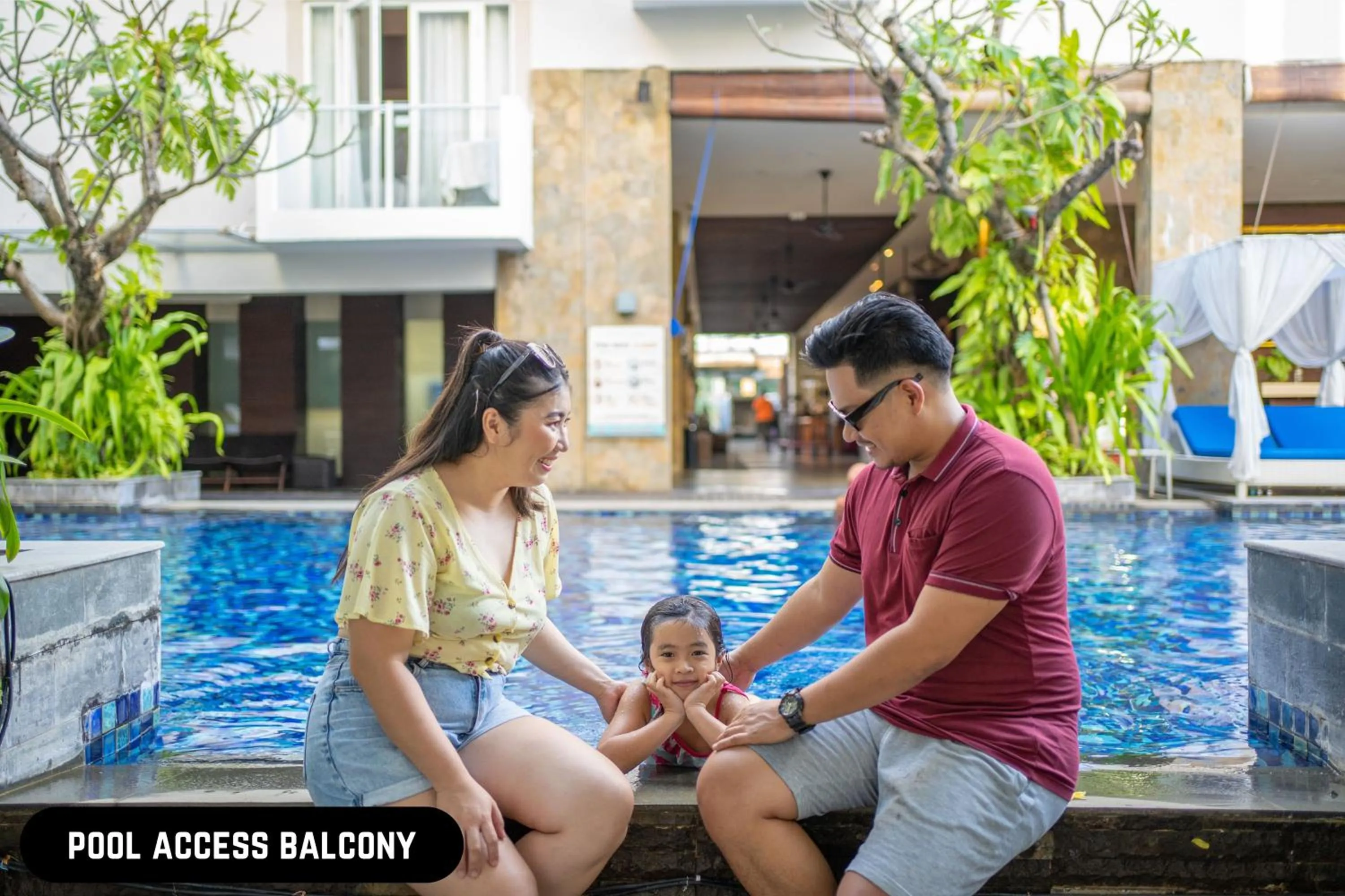 Pool view in Grand Ixora Kuta Resort