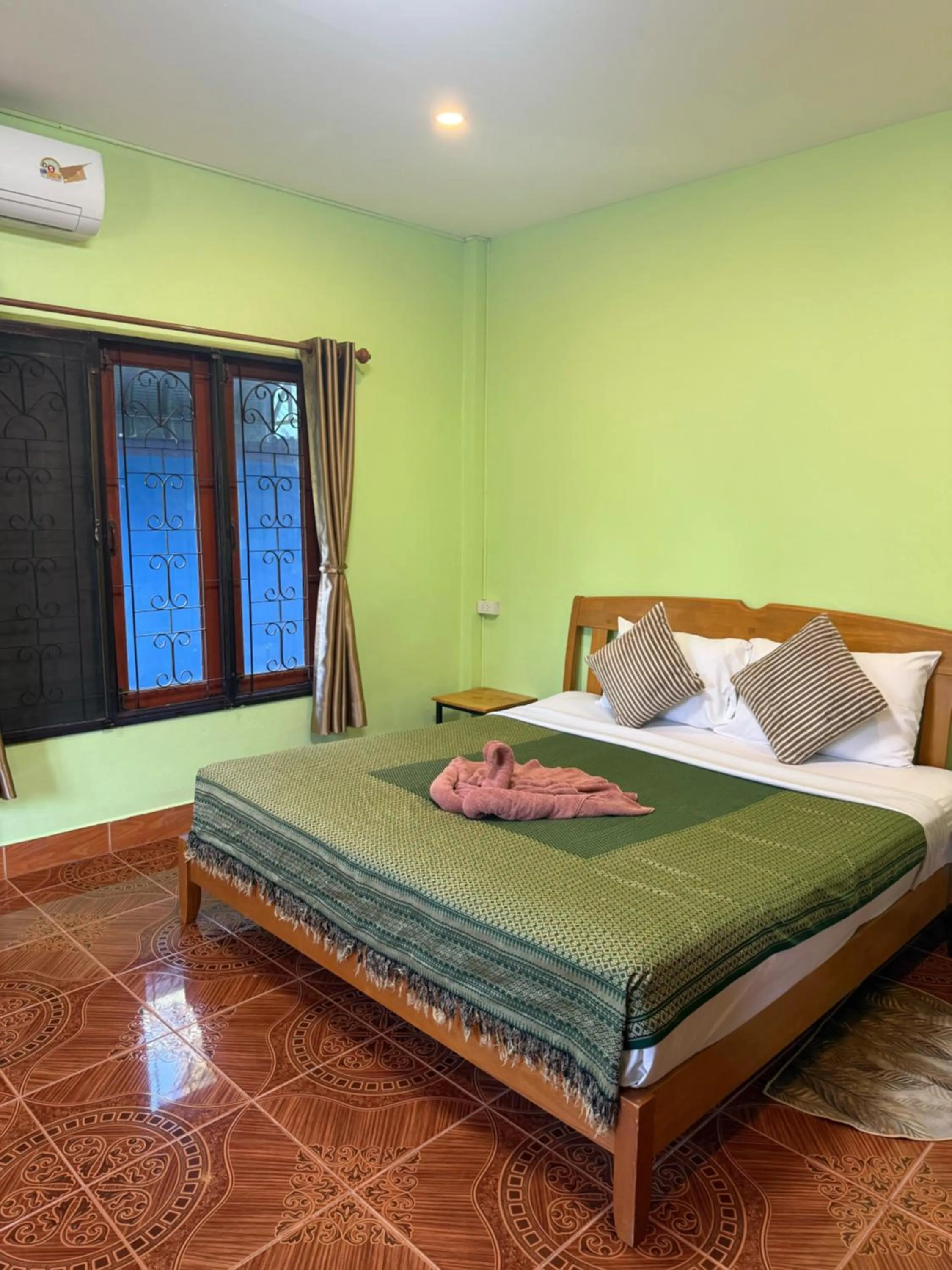 Bed in Anawin Bungalows