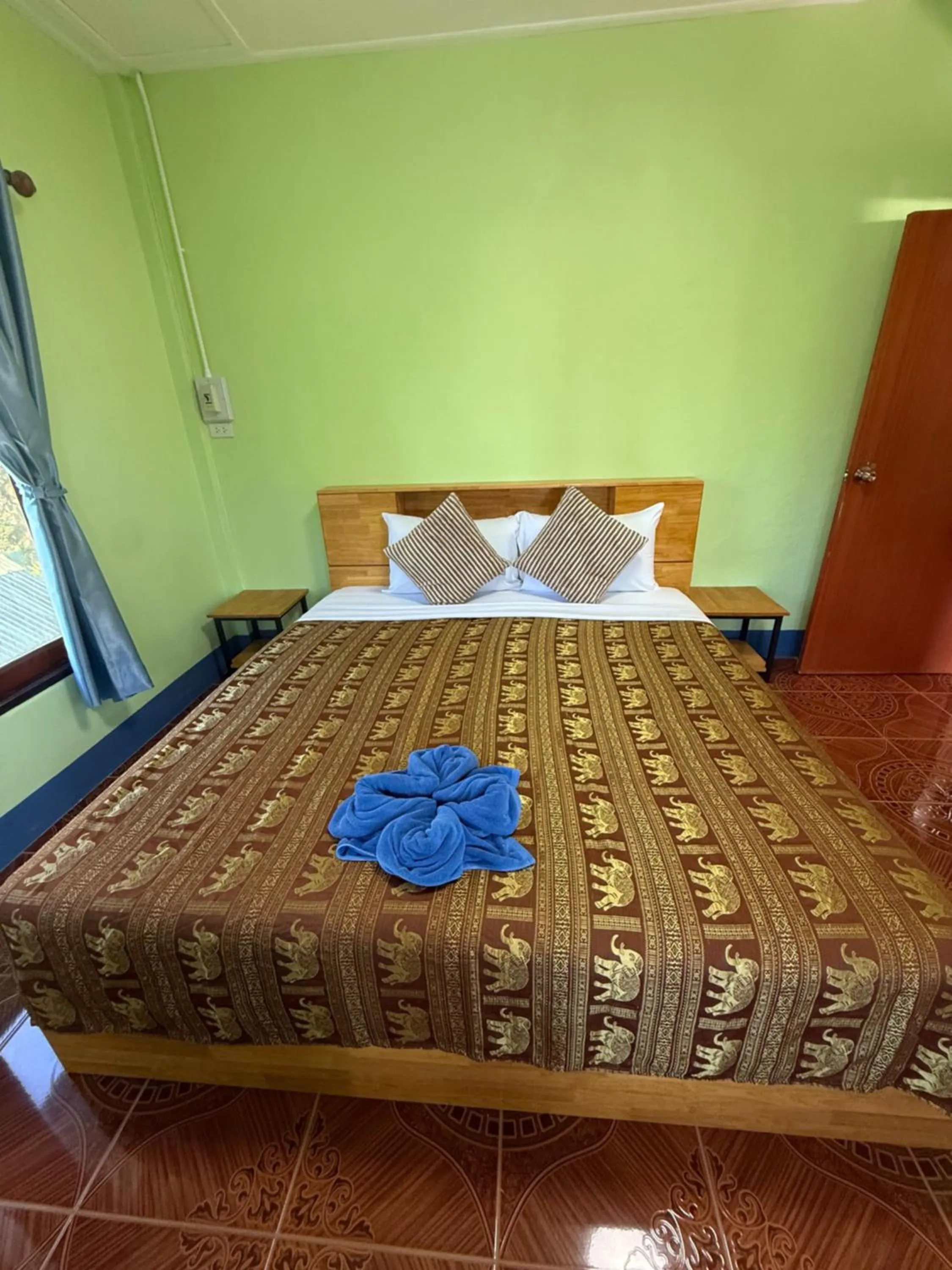 Bed in Anawin Bungalows