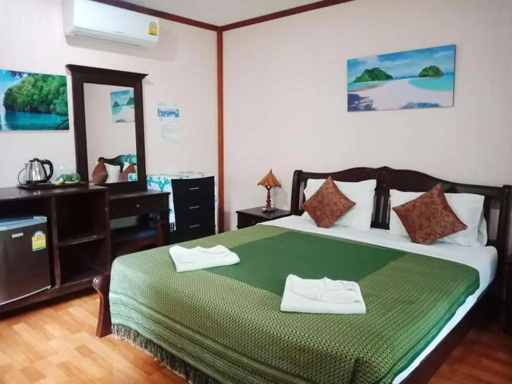 Bed in Anawin Bungalows
