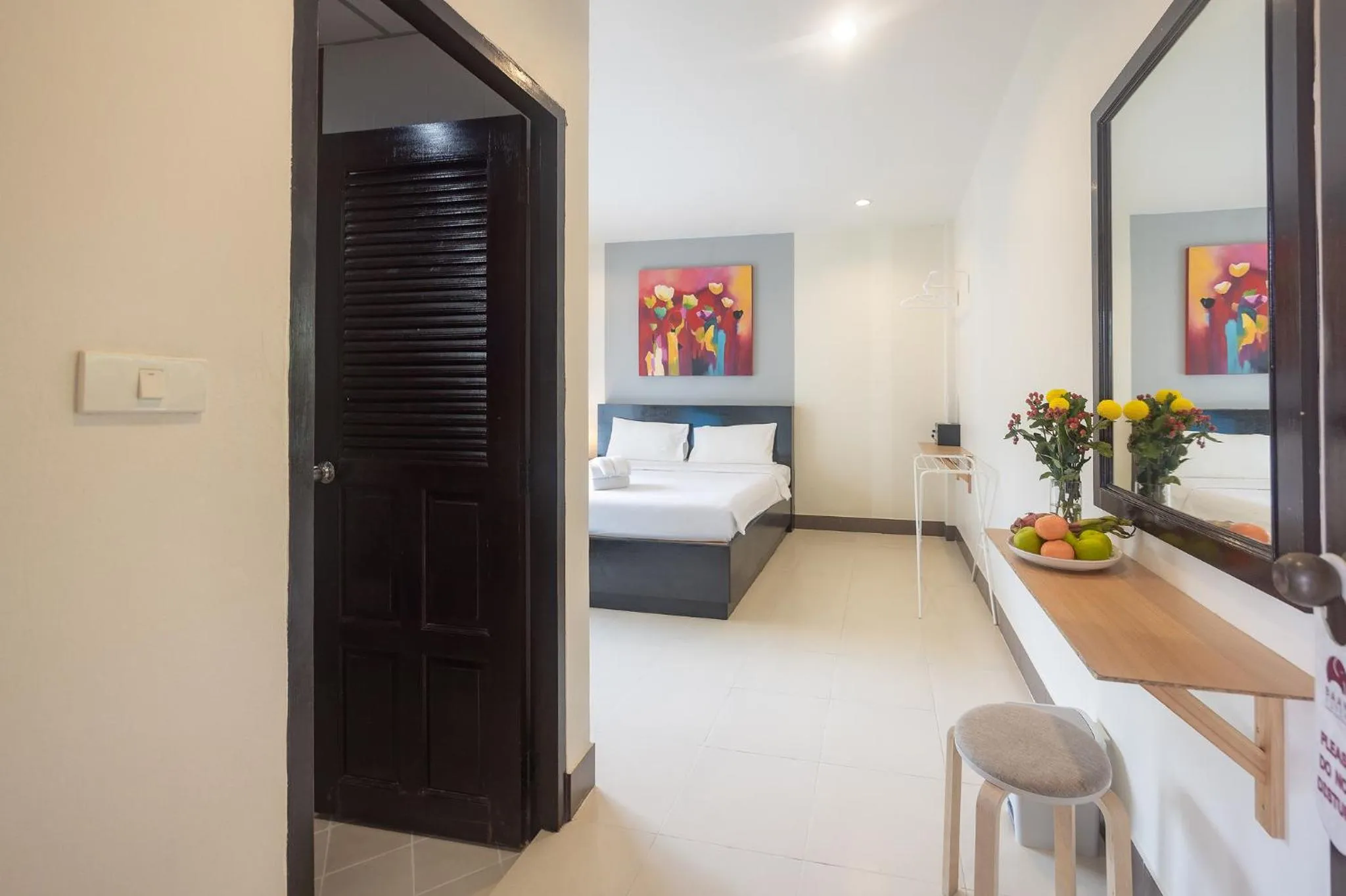 Bedroom, Bed in Baan Yuyen Karon Guesthouse