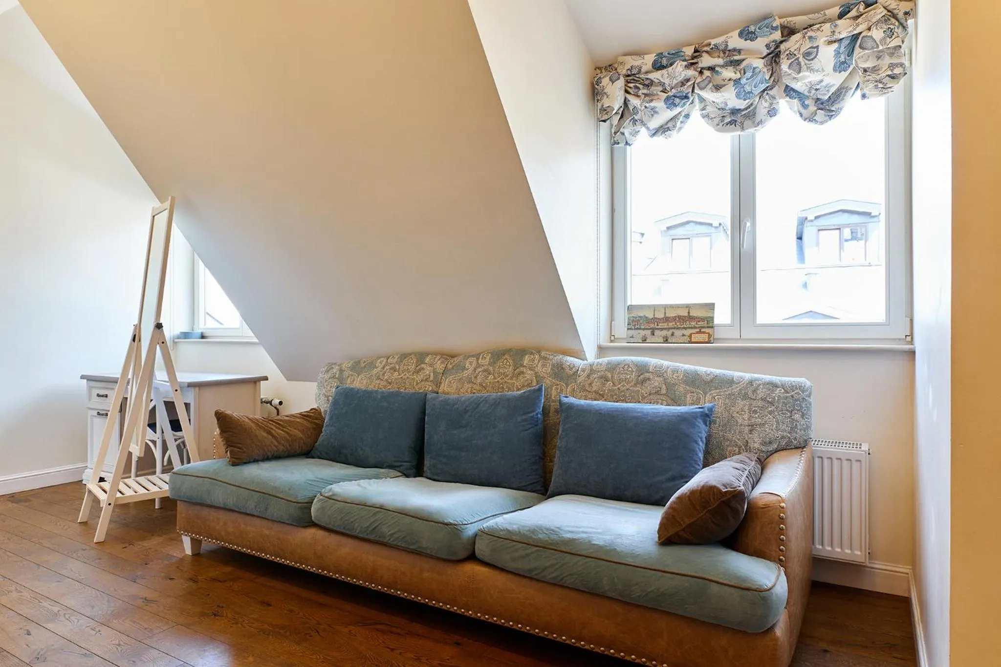 Seating area in Stabu Sēta Apartments