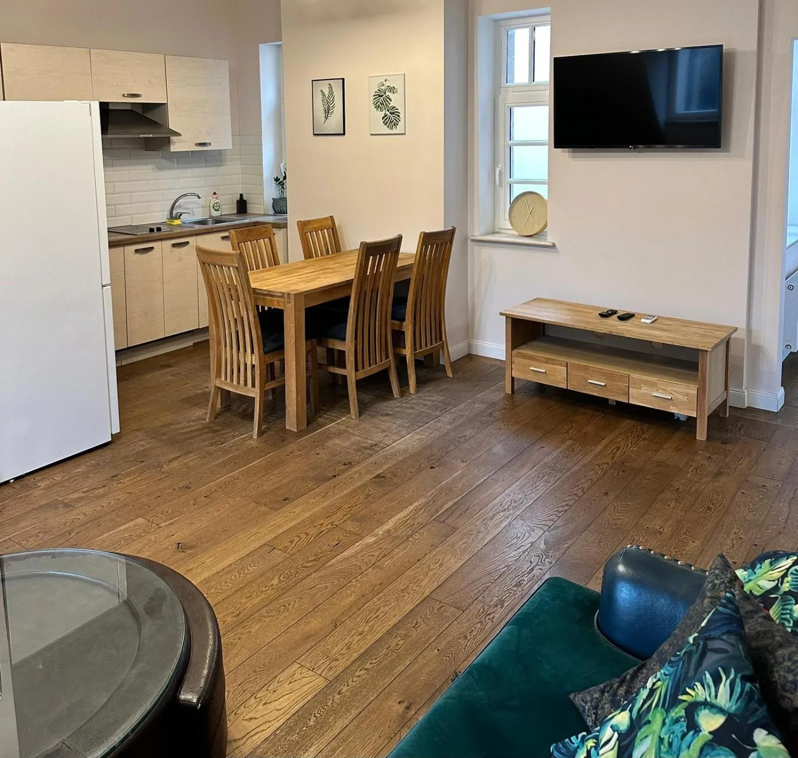 Kitchen or kitchenette in Stabu Sēta Apartments