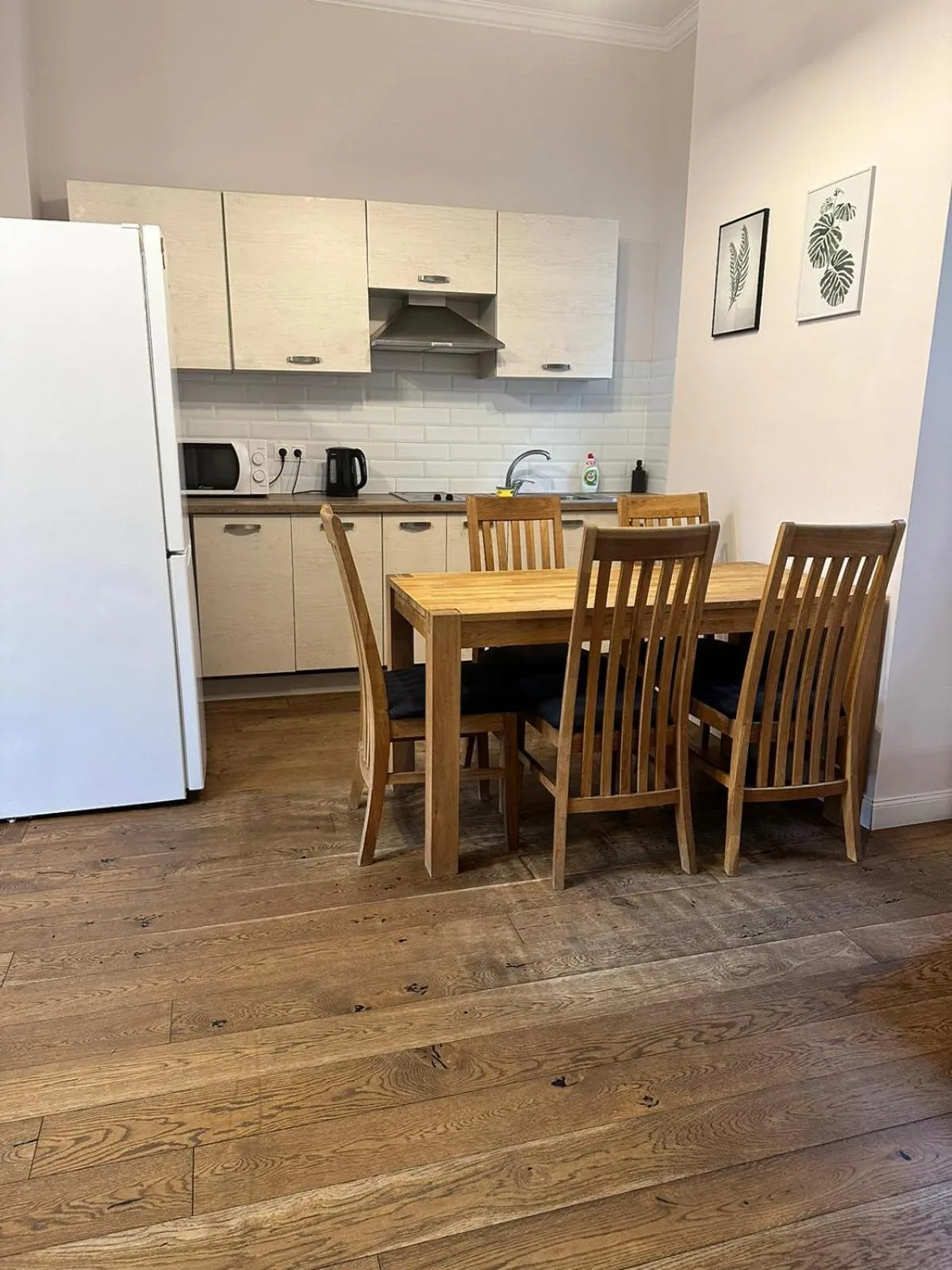 Kitchen or kitchenette in Stabu Sēta Apartments