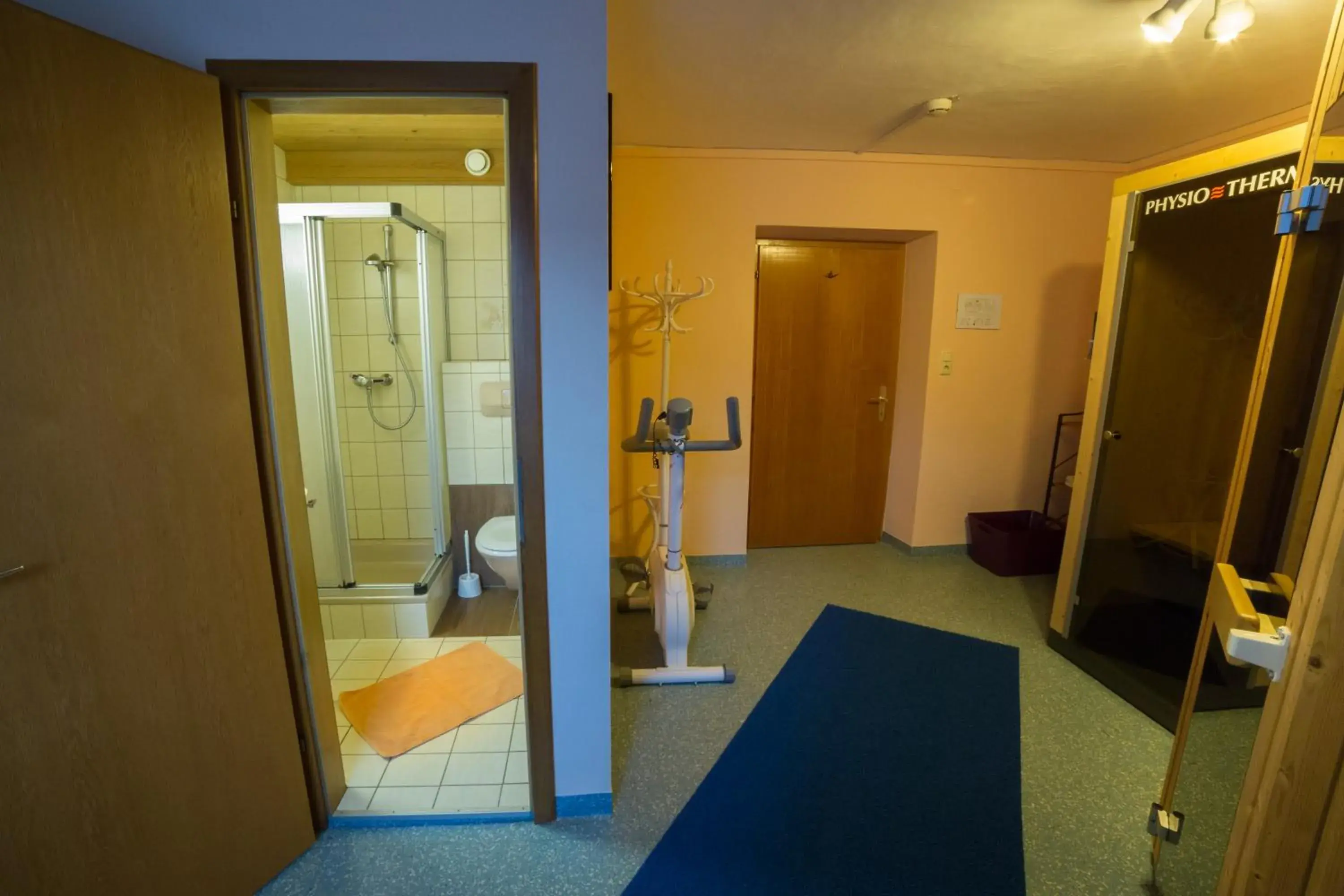 Fitness centre/facilities, Bathroom in Hotel Neuwirt
