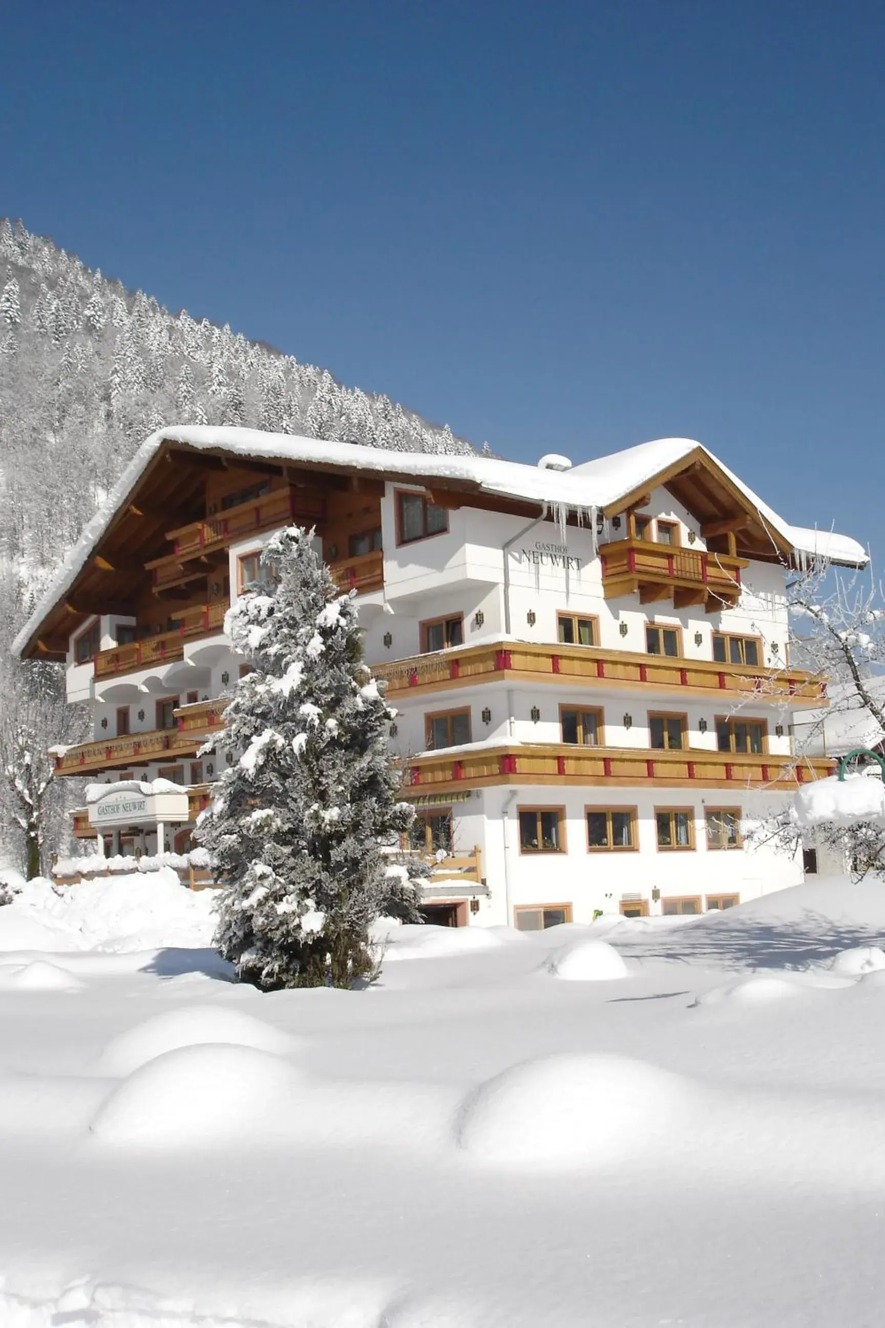 Facade/entrance, Winter in Hotel Neuwirt