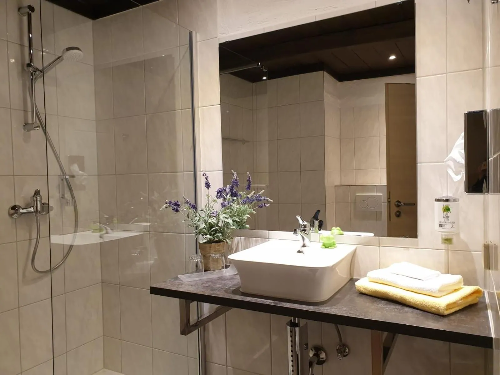 Shower in CONTEL Hotel