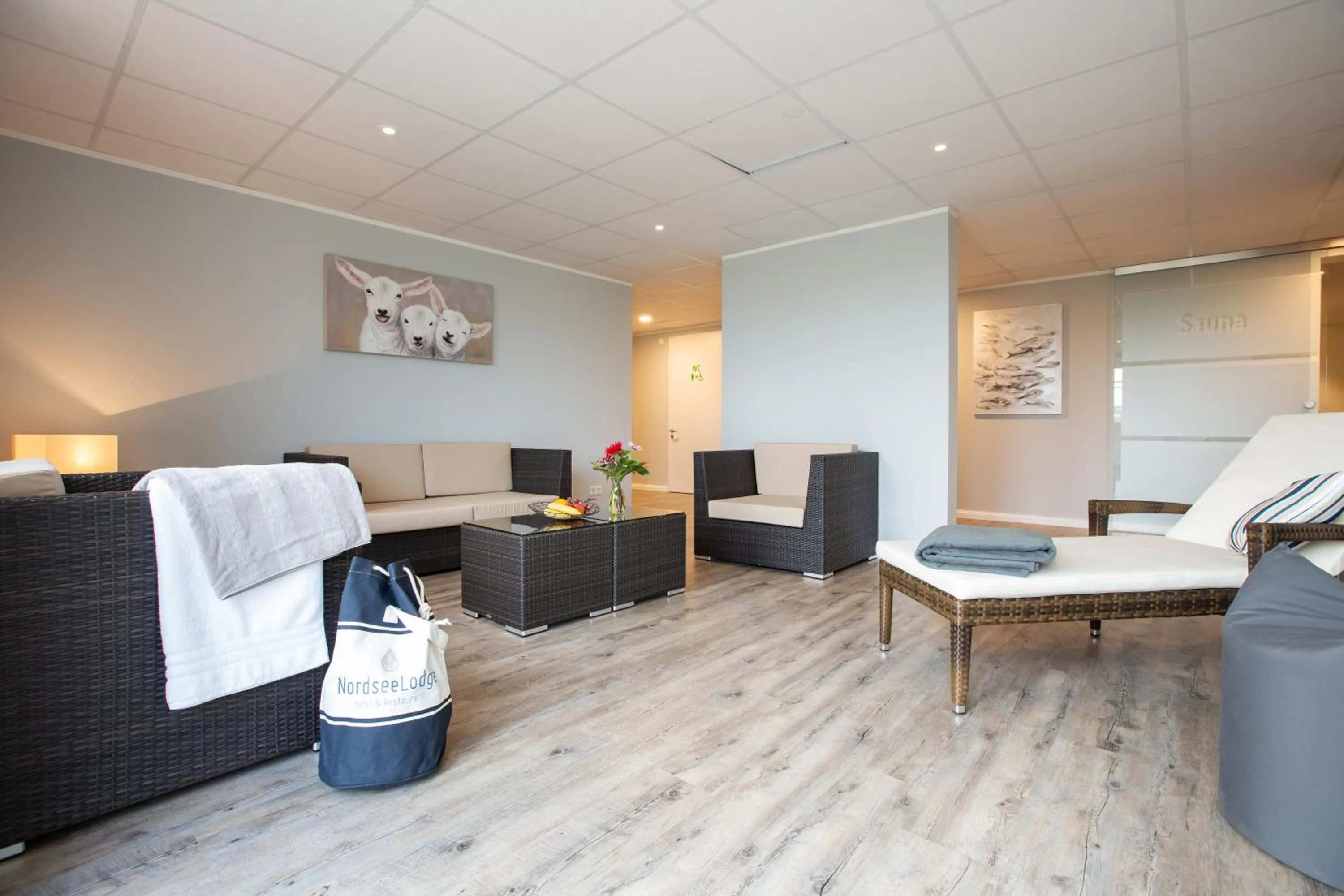 Sauna in Nordsee Lodge