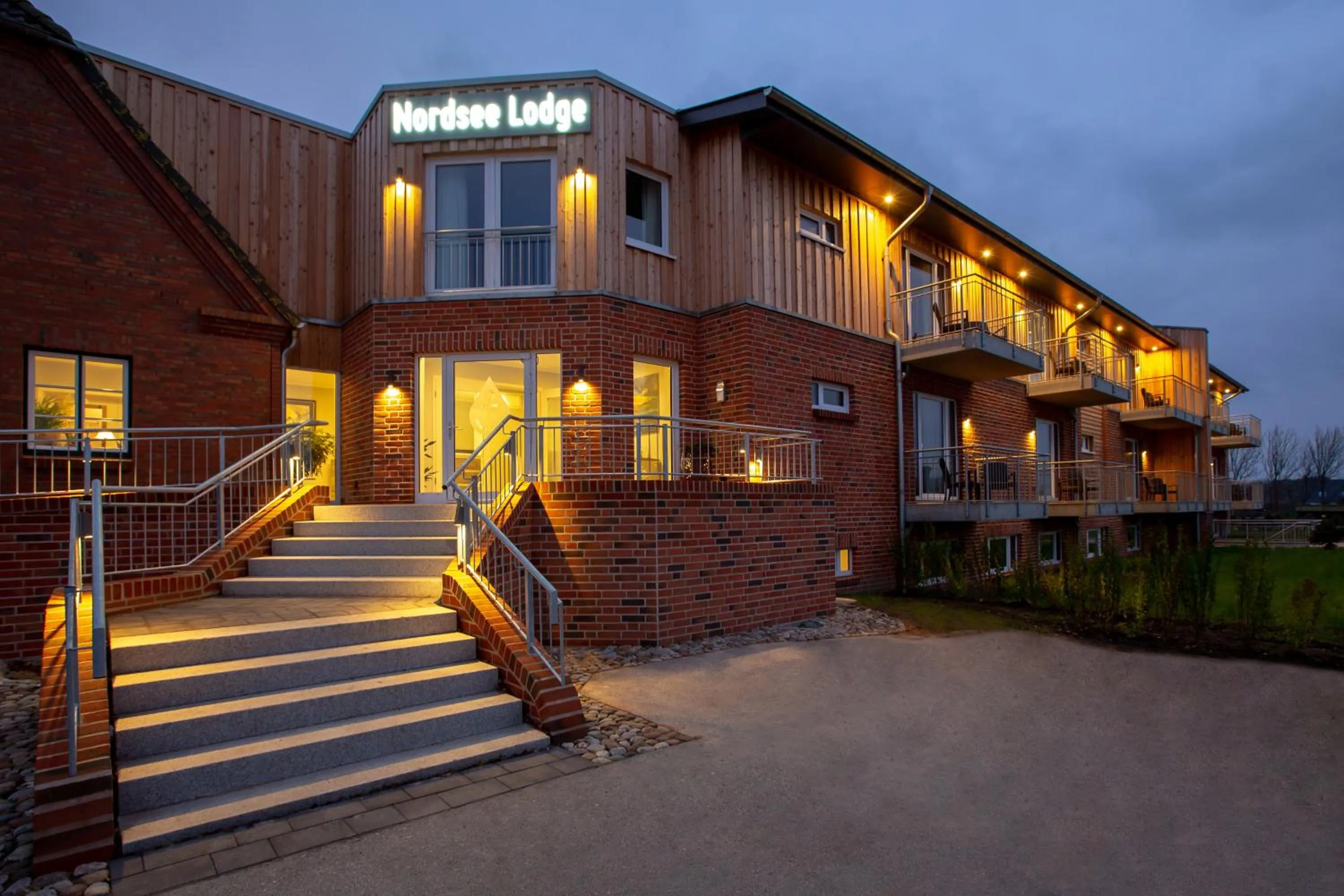 Facade/entrance in Nordsee Lodge