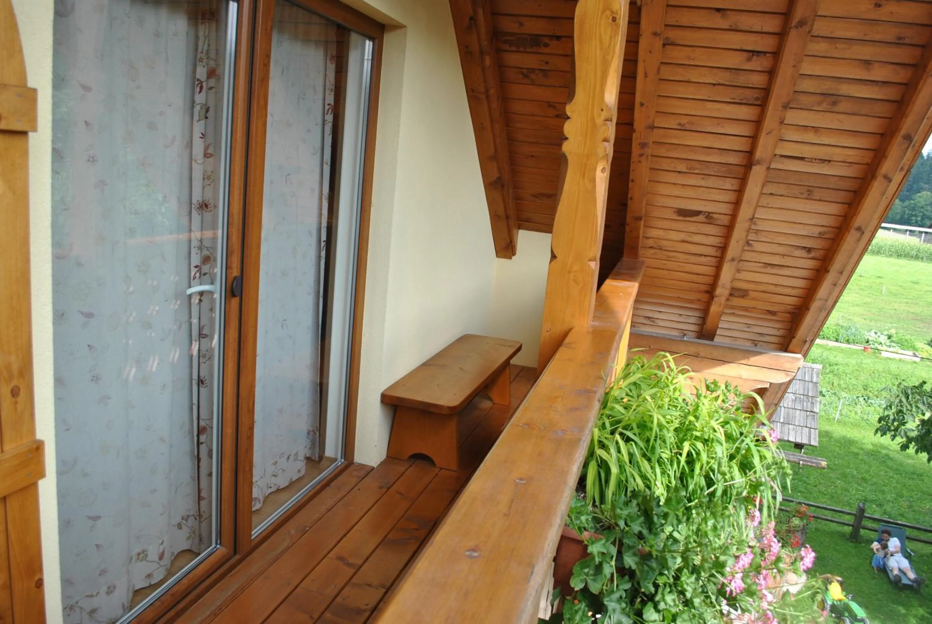 Balcony/Terrace in Farm Holidays Povsin