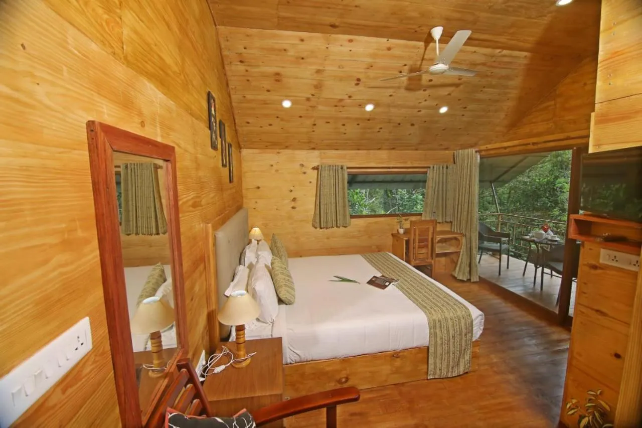 Bed in Spice Villa Thekkady