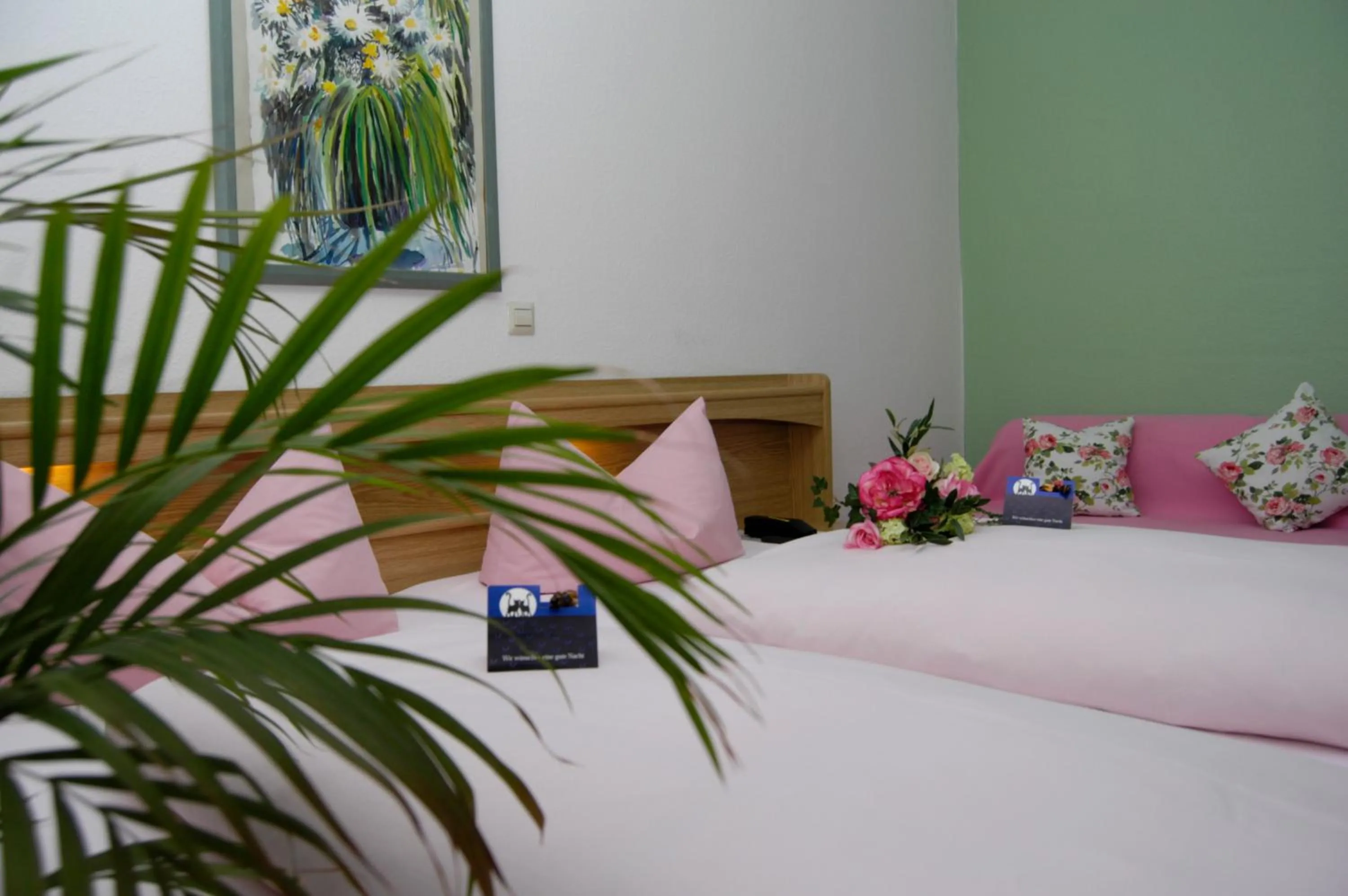 Bed in Hotel Karlshof