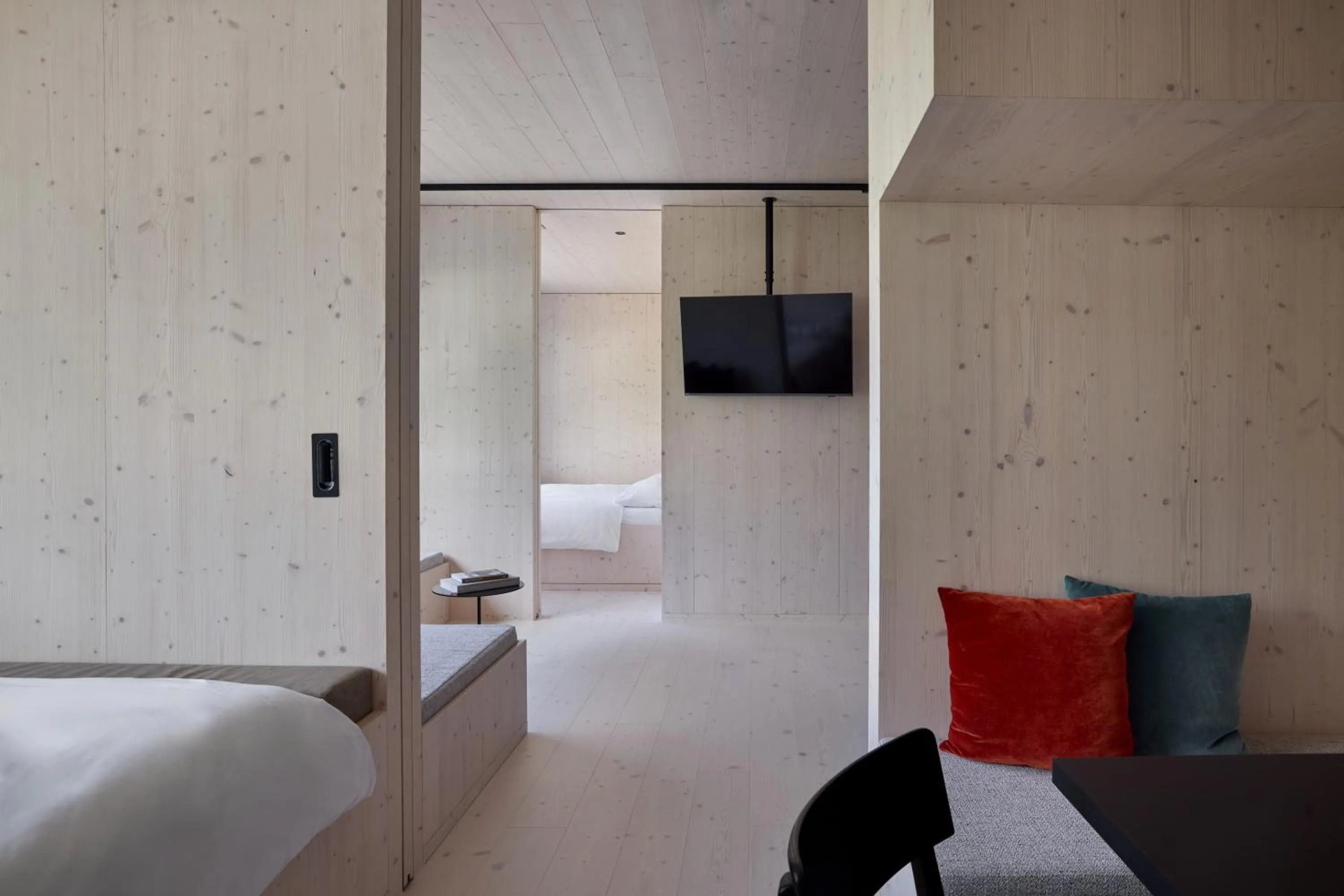 Bed in The Hide Flims Hotel