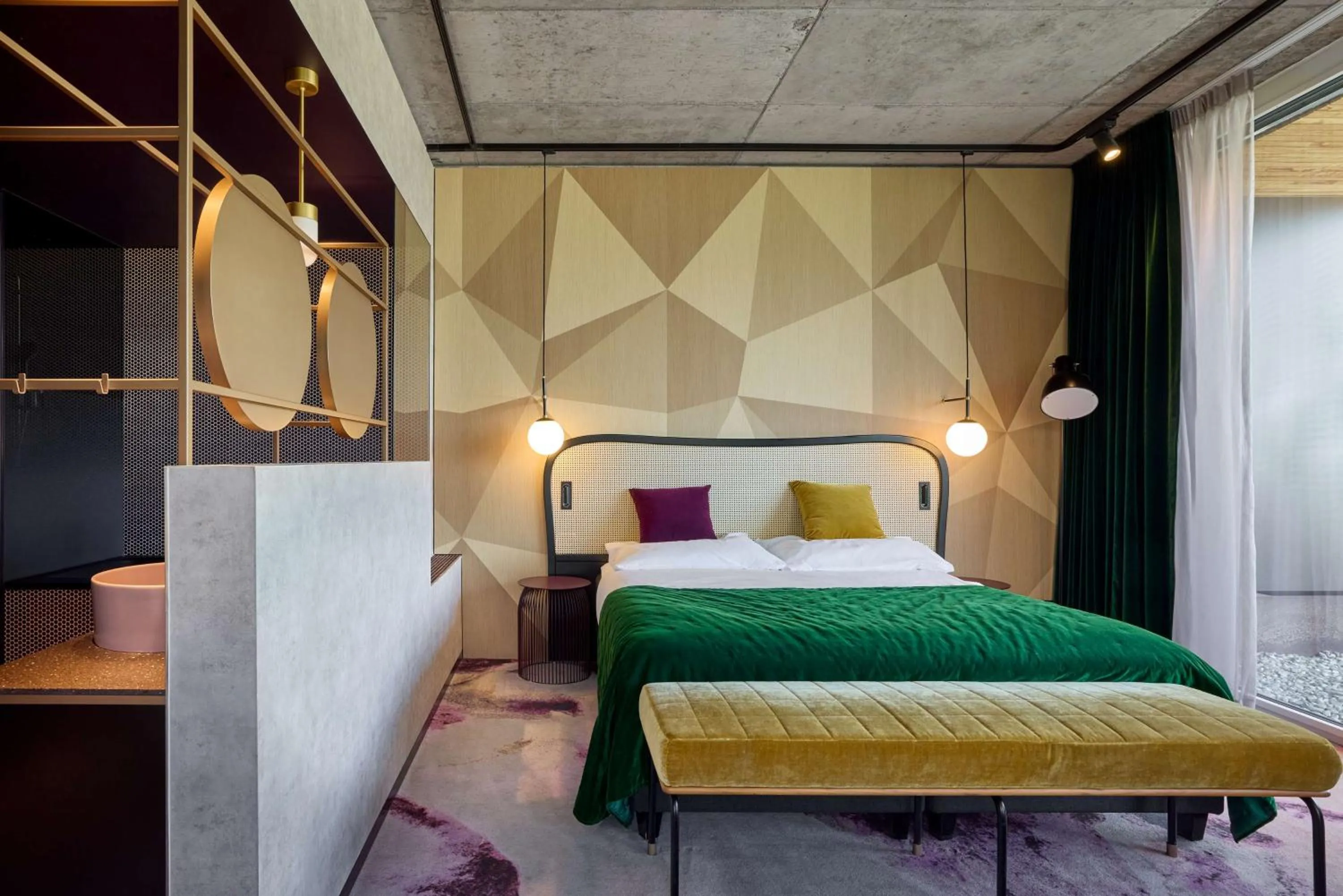 Bedroom, Bed in The Hide Flims Hotel