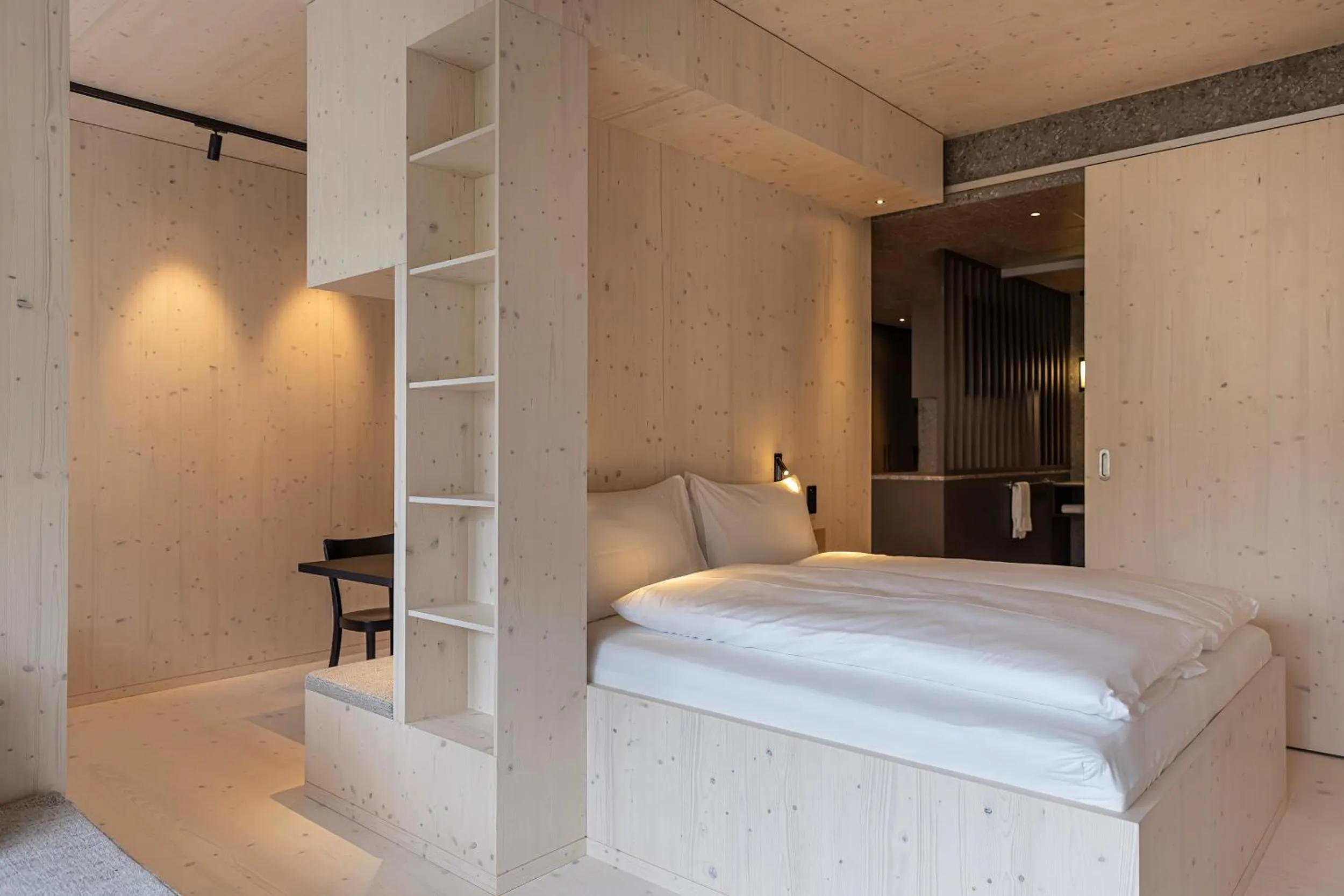 Bed in The Hide Flims Hotel