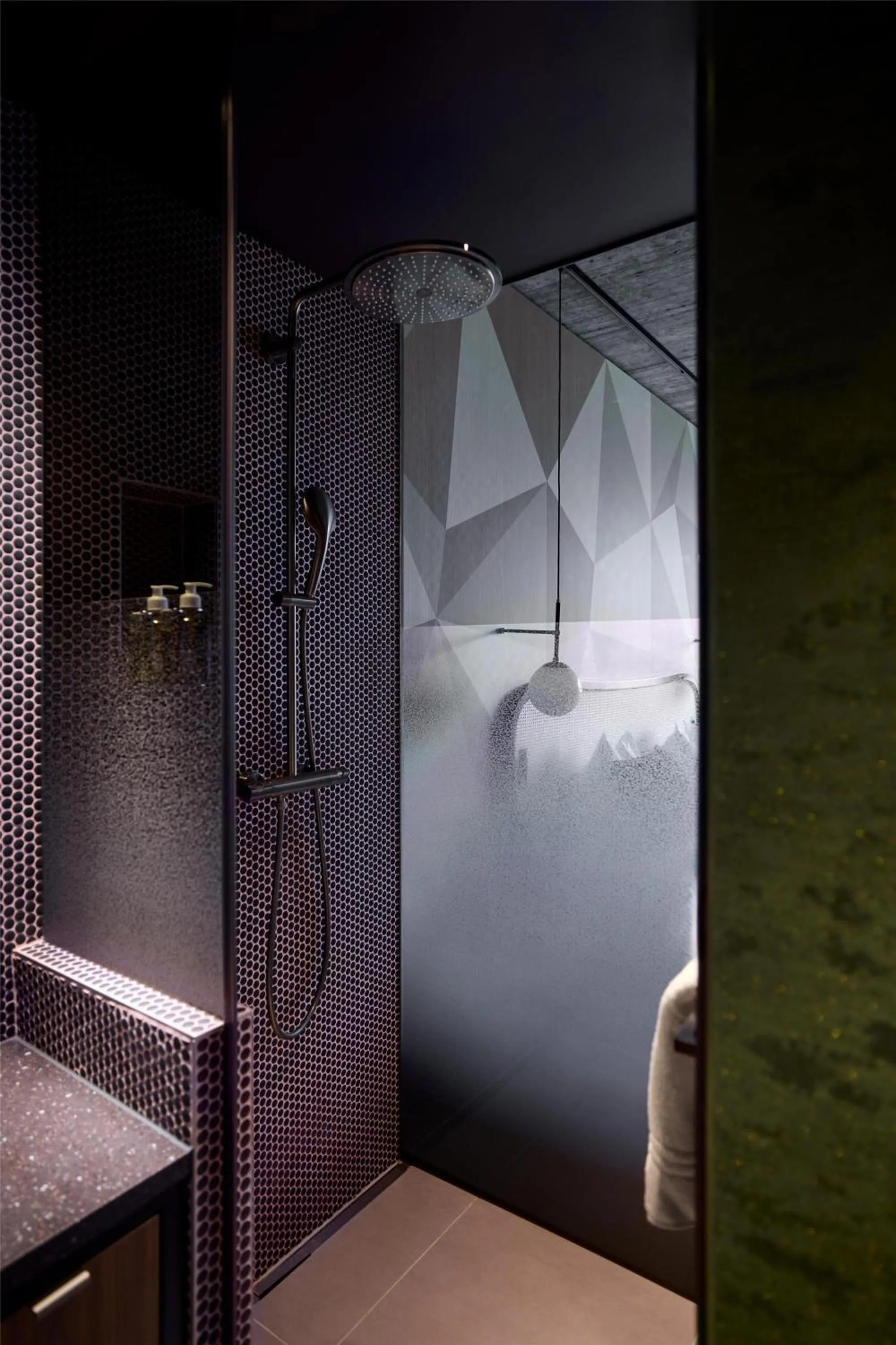 Bathroom in Me and All Hotel Flims, by Hyatt