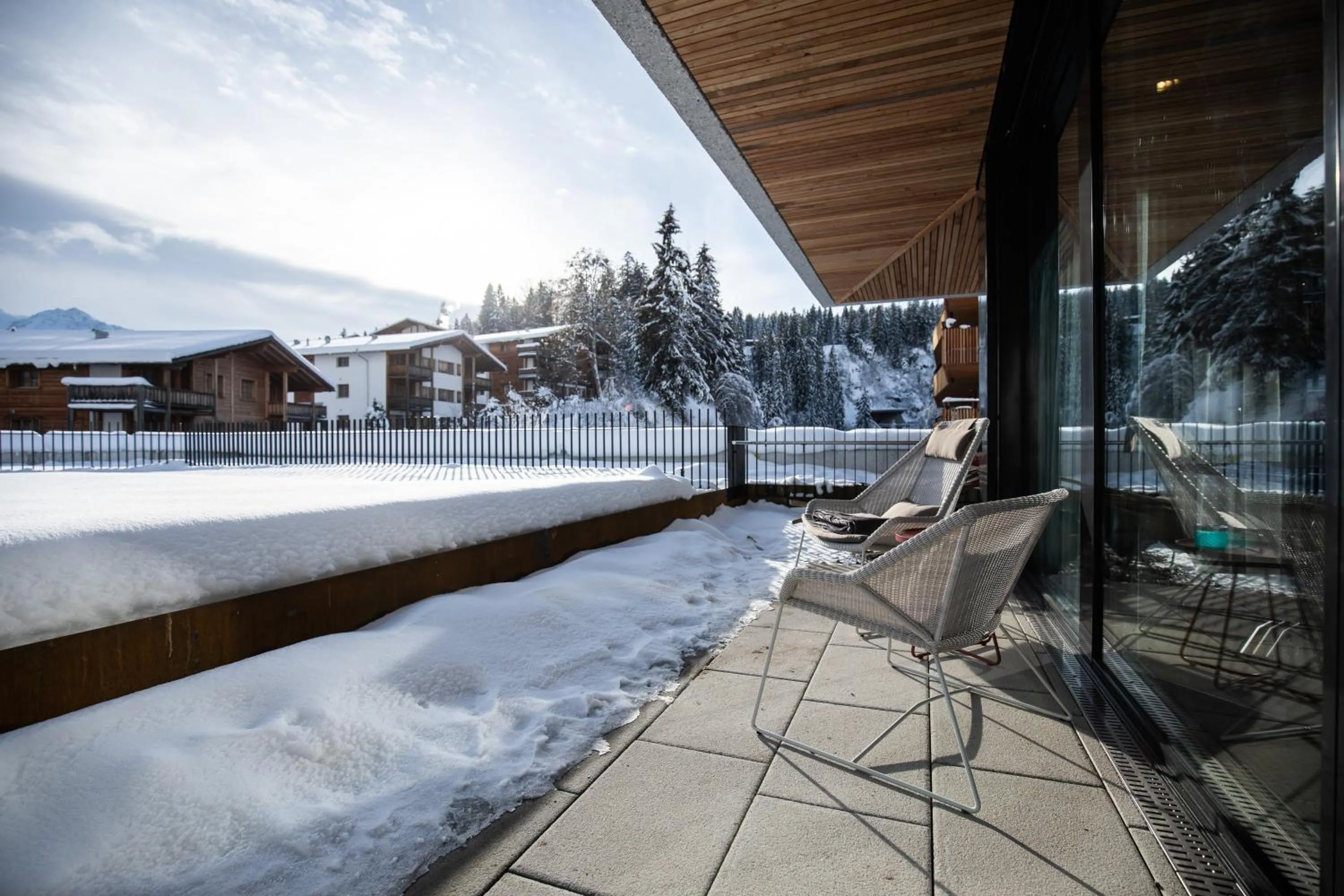 Balcony/Terrace in The Hide Flims Hotel