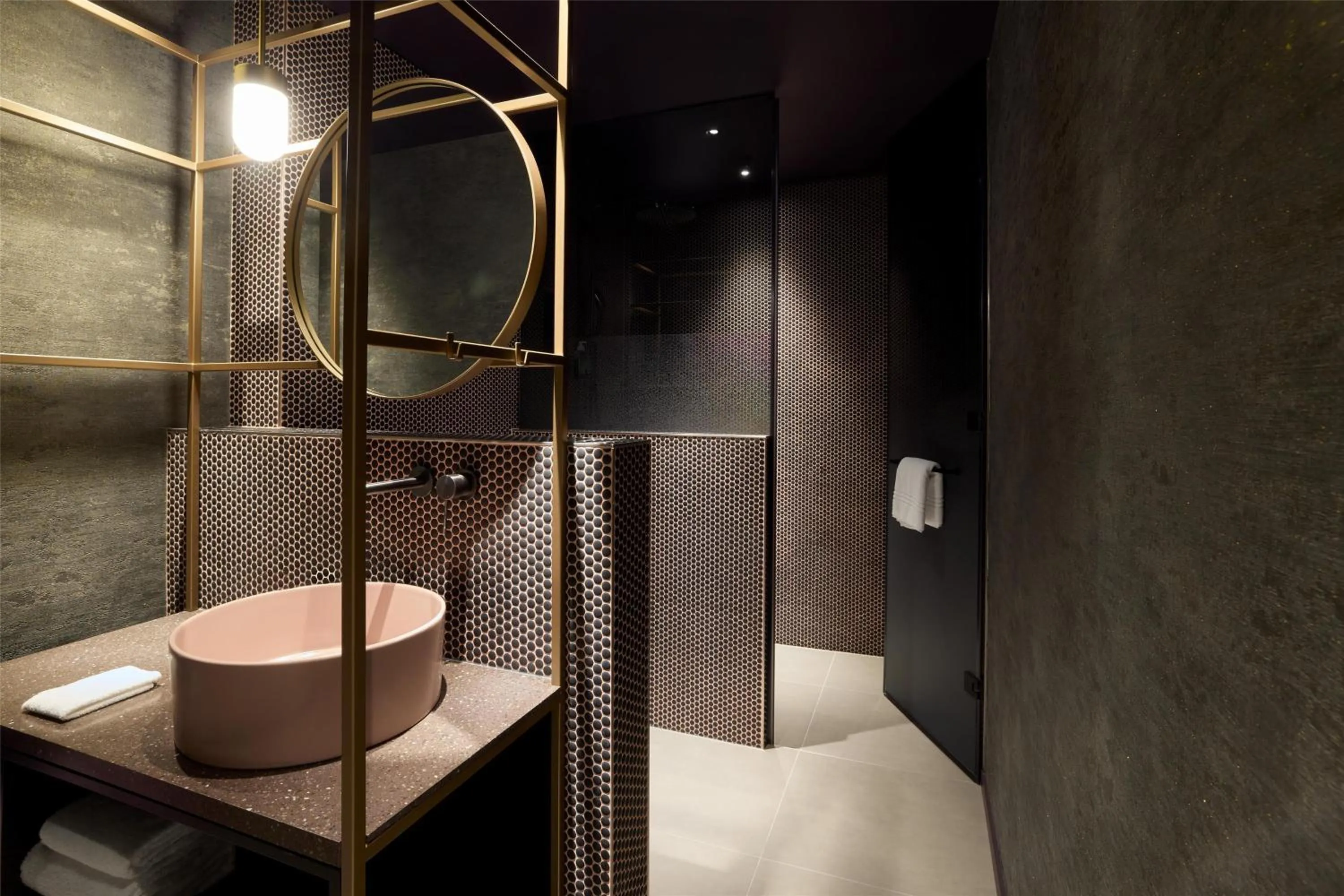 Bathroom in Me and All Hotel Flims, by Hyatt