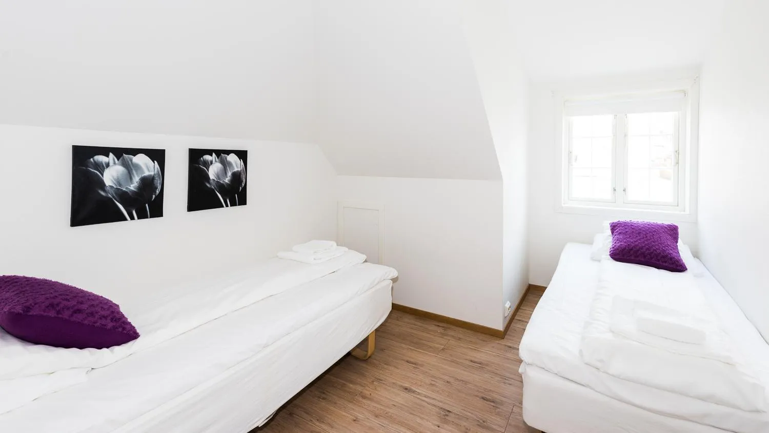 Photo of the whole room, Bed in Verkshotellet Jørpeland