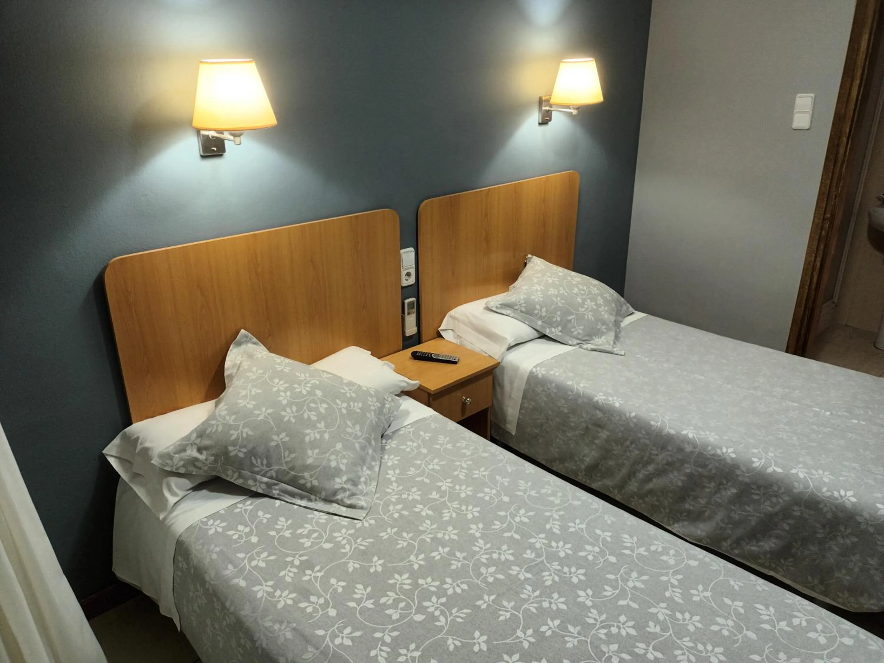 Bed in Hostal Can Jaume