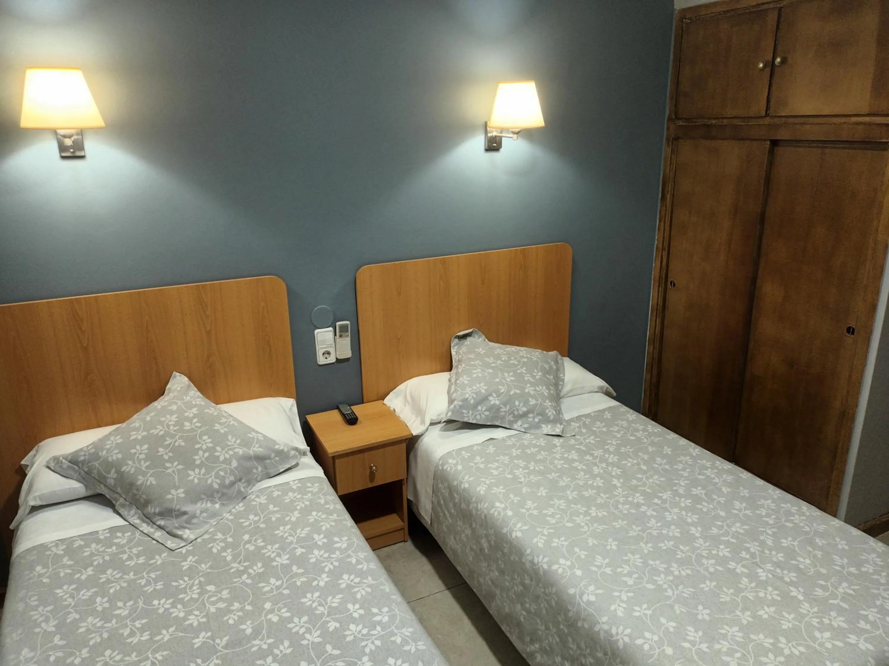 Bed in Hostal Can Jaume