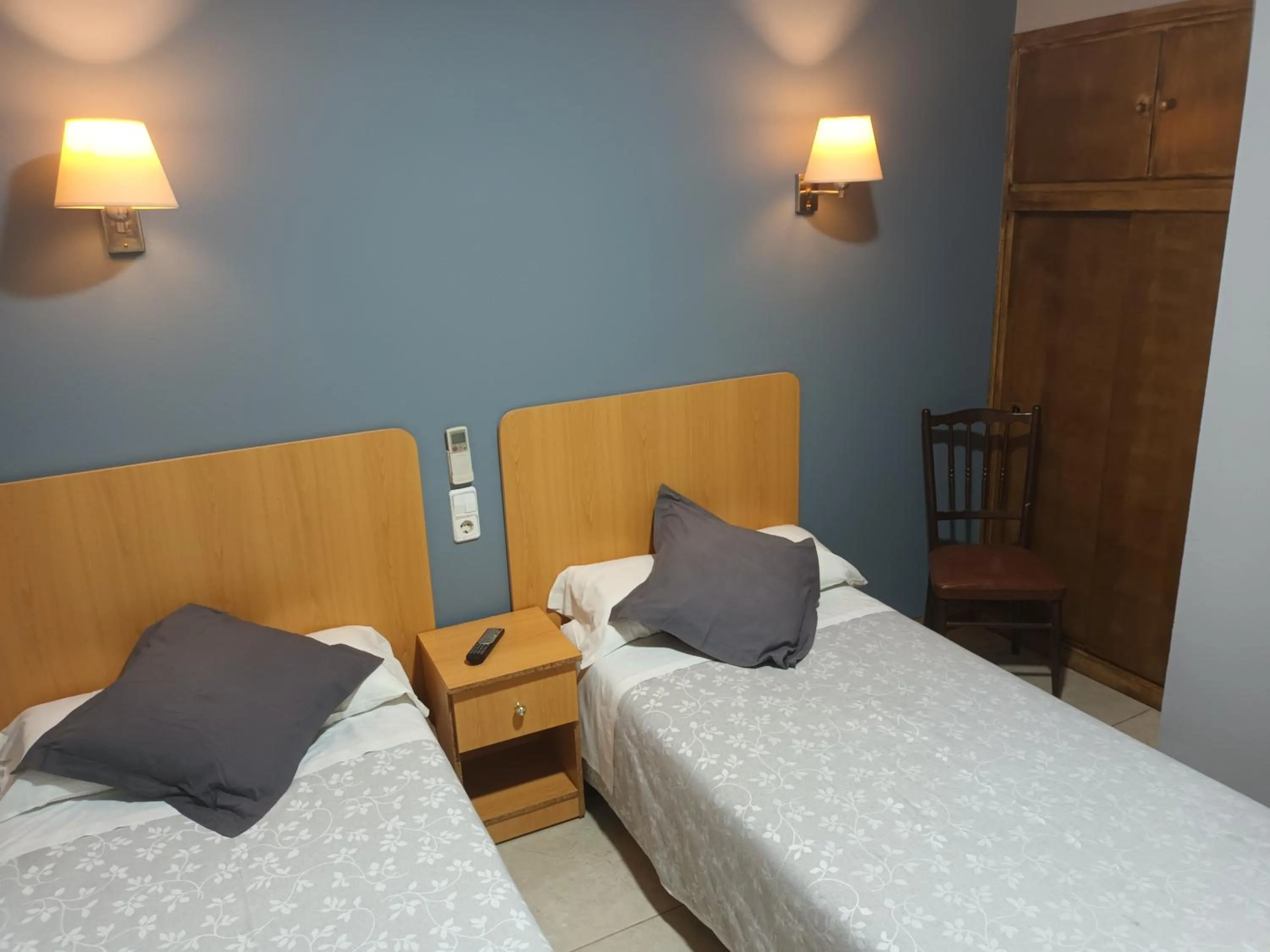 Bed in Hostal Can Jaume