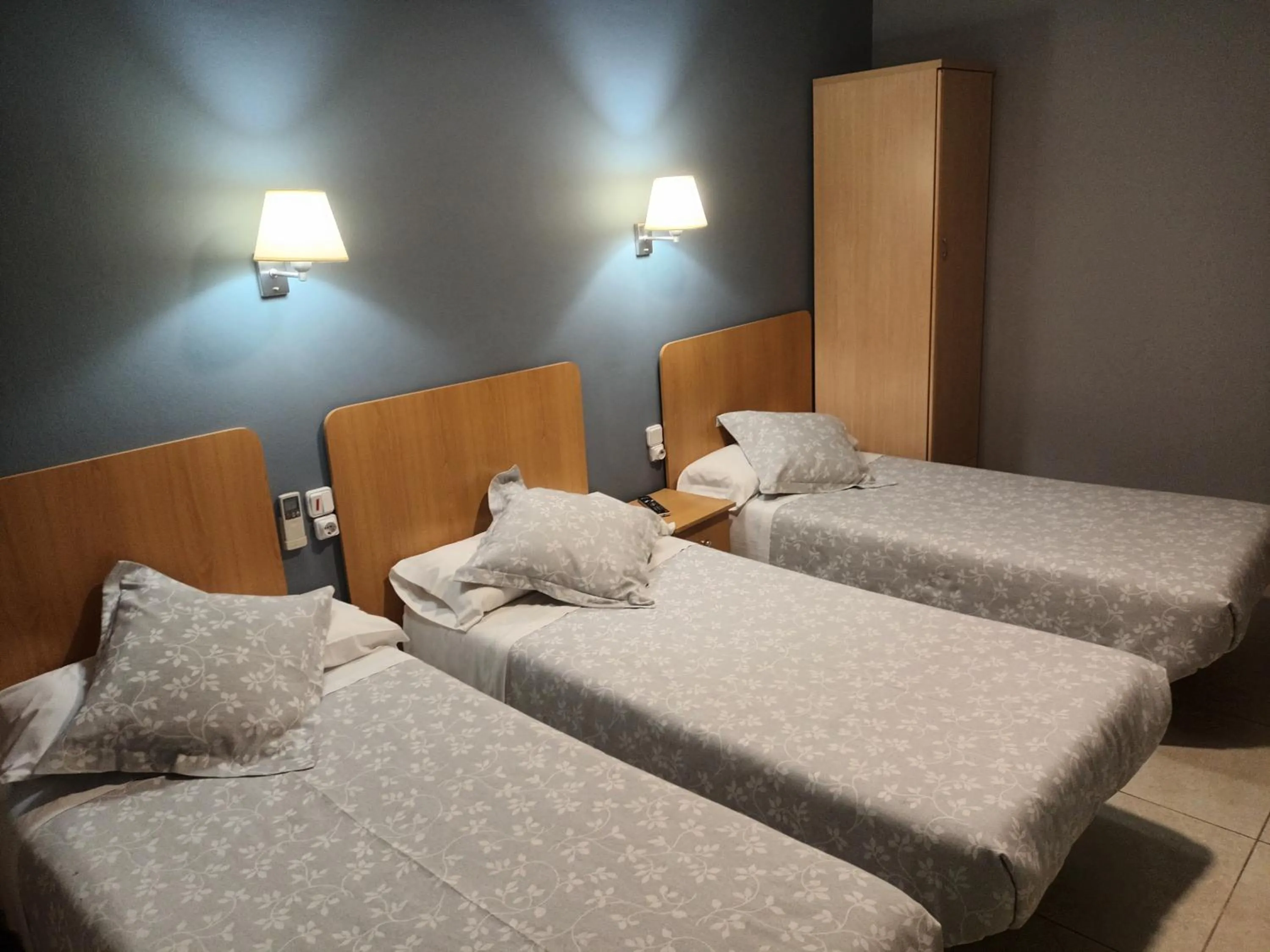 Bed in Hostal Can Jaume