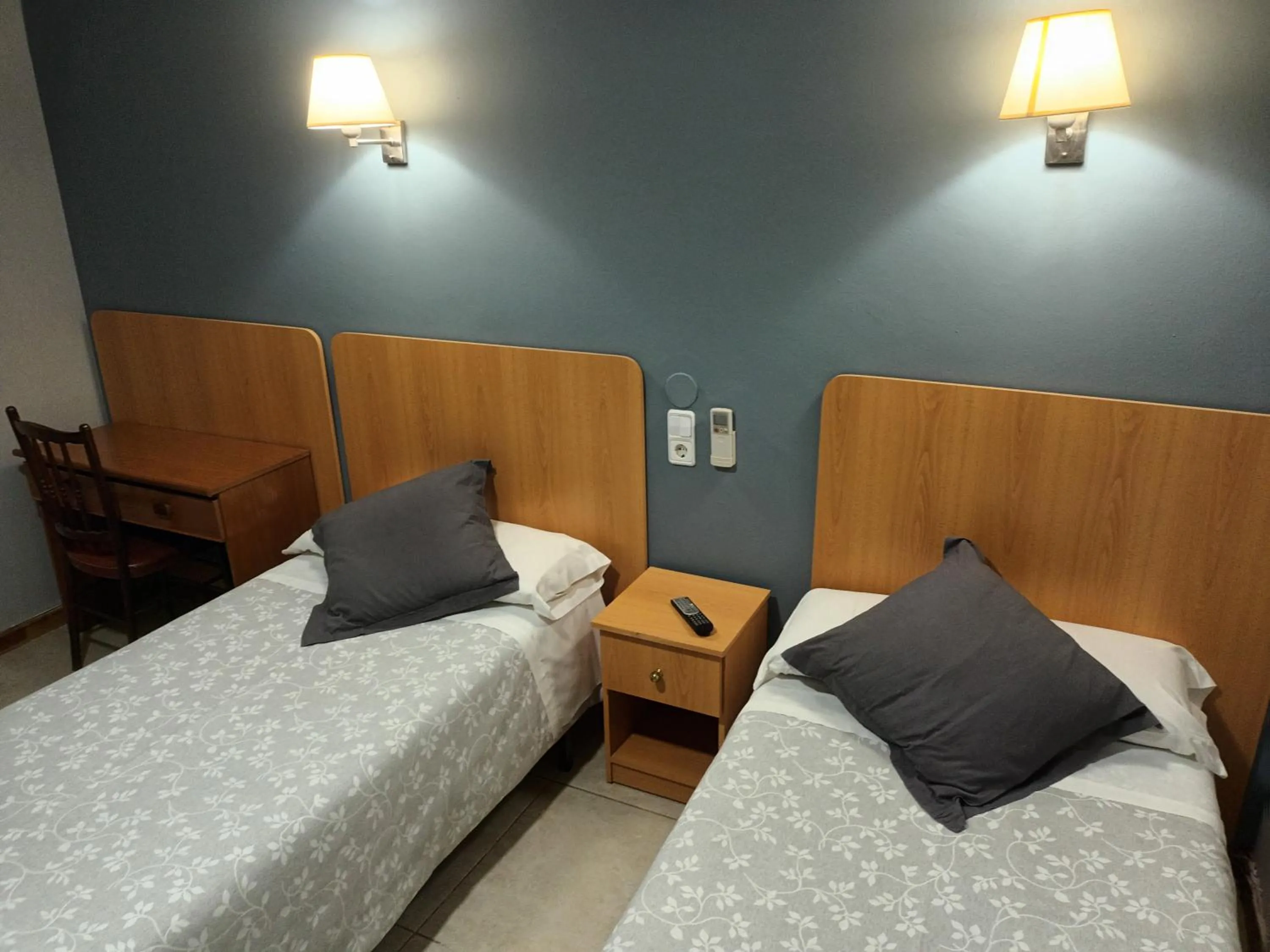 Bed in Hostal Can Jaume