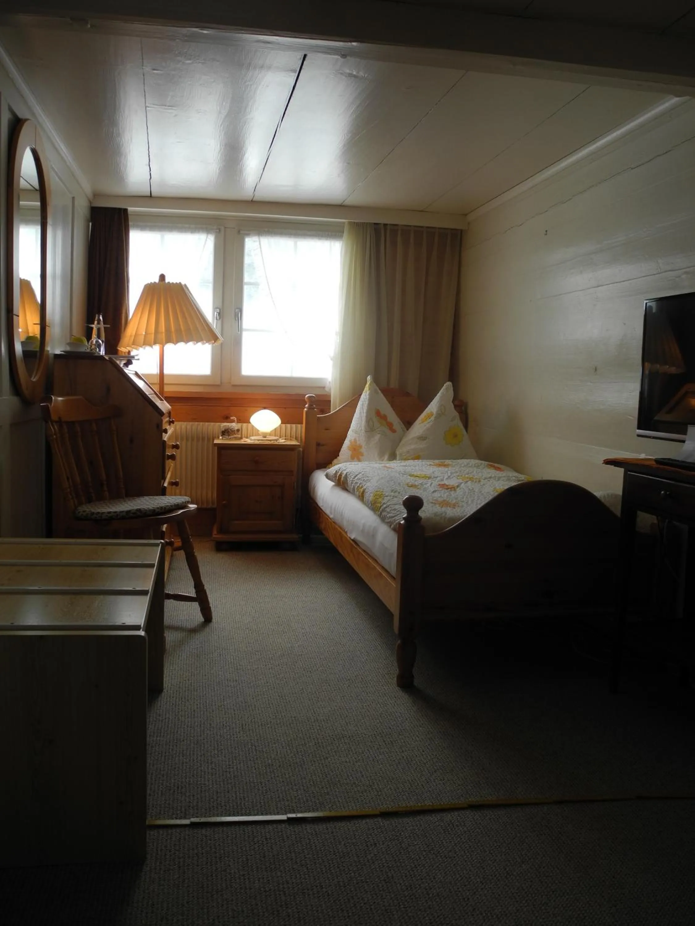 Bathroom, Bed in Landgasthaus Bären