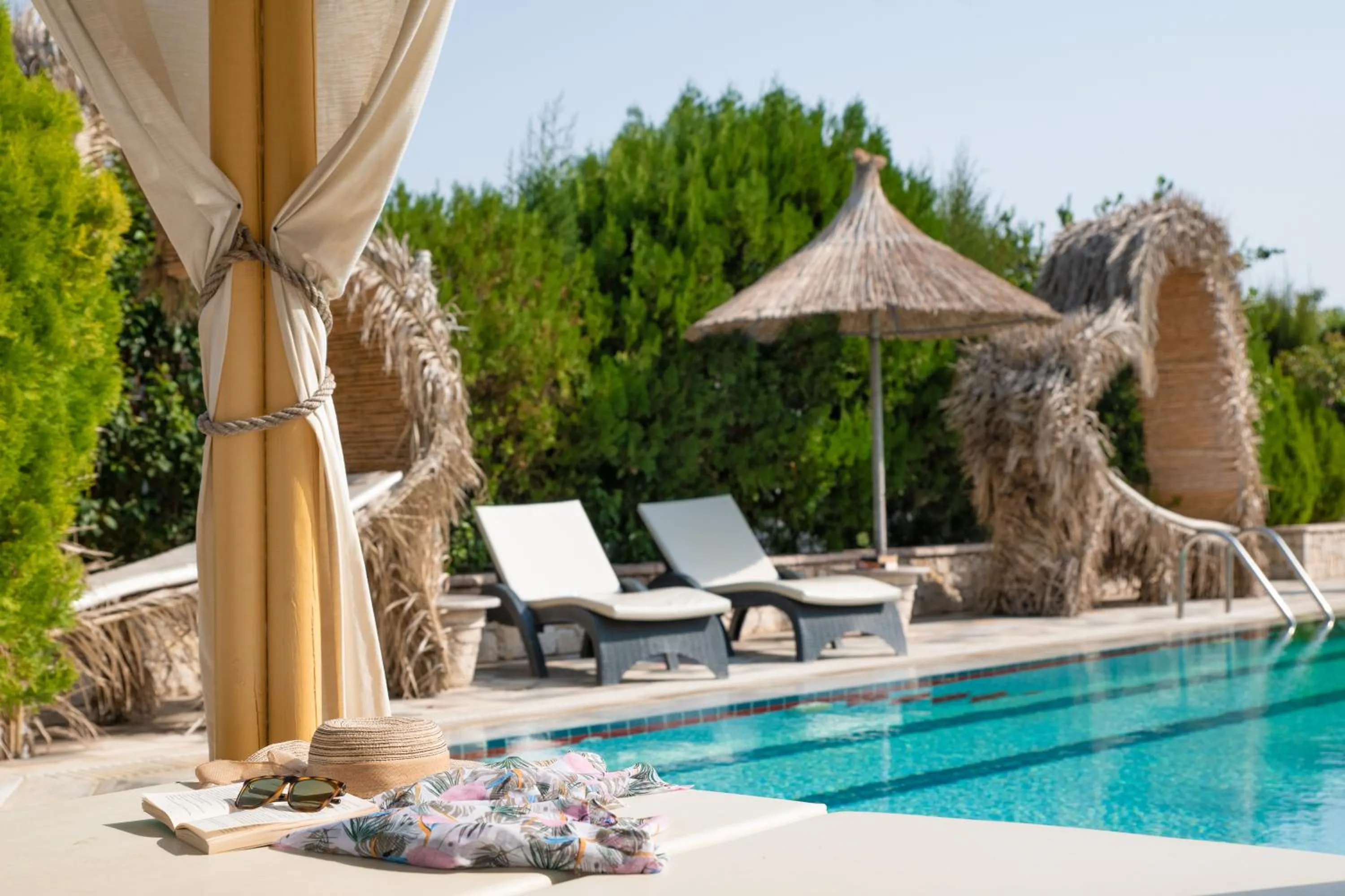 Pool view in Elefteria Apts & Suites