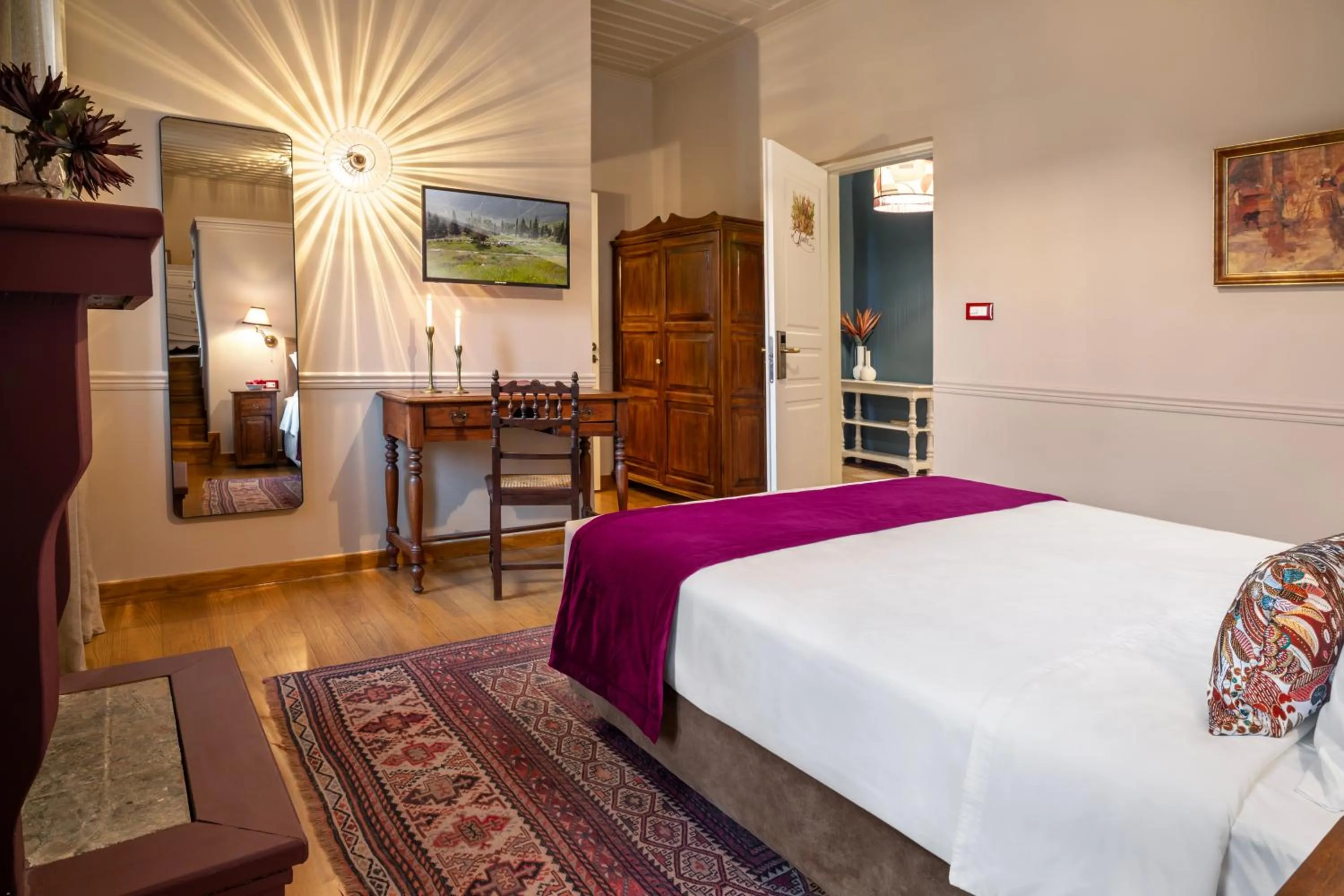 Bed in Archontiko Parnassus Dadi