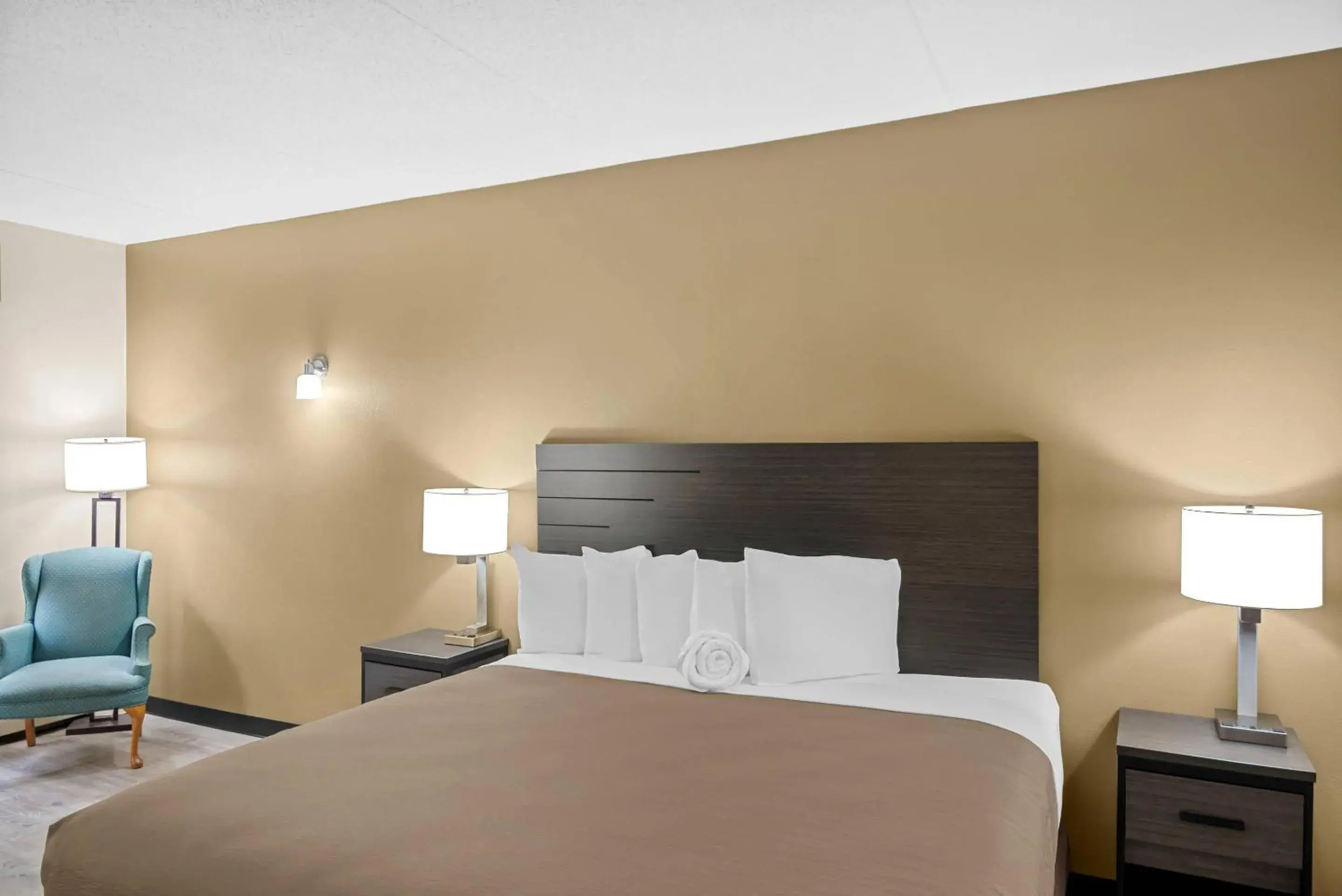 Bedroom, Bed in Rodeway Inn Grandville - Grand Rapids Bedroom, Bed in Rodeway Inn Grandville - Grand Rapids