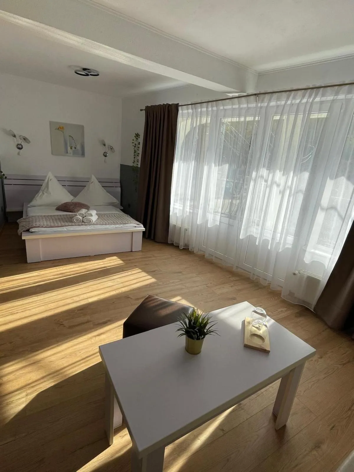 Bed in Pensiunea Carina