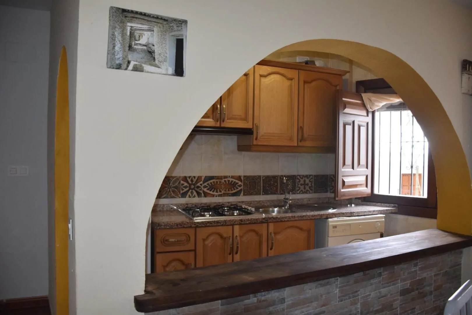 Kitchen or kitchenette in Apartamentos Vista Veleta