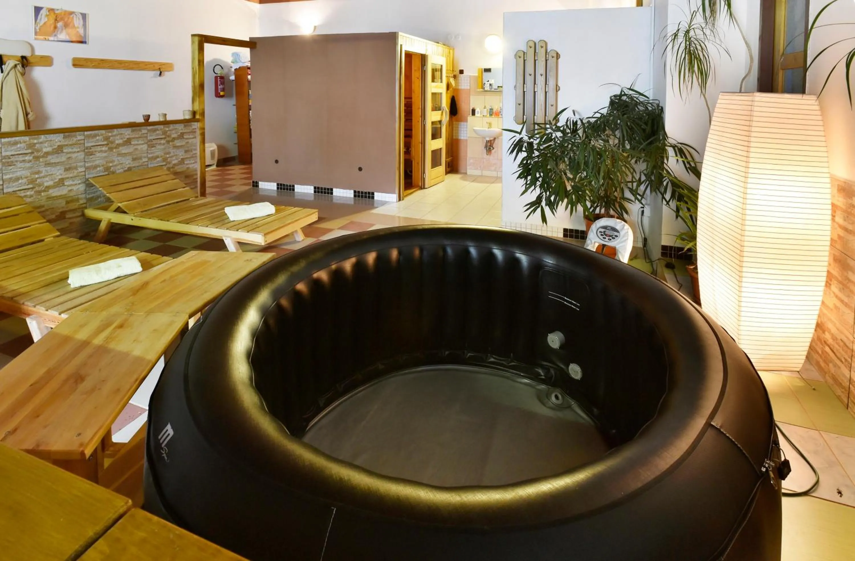 Hot Tub in Hotel Kovarna