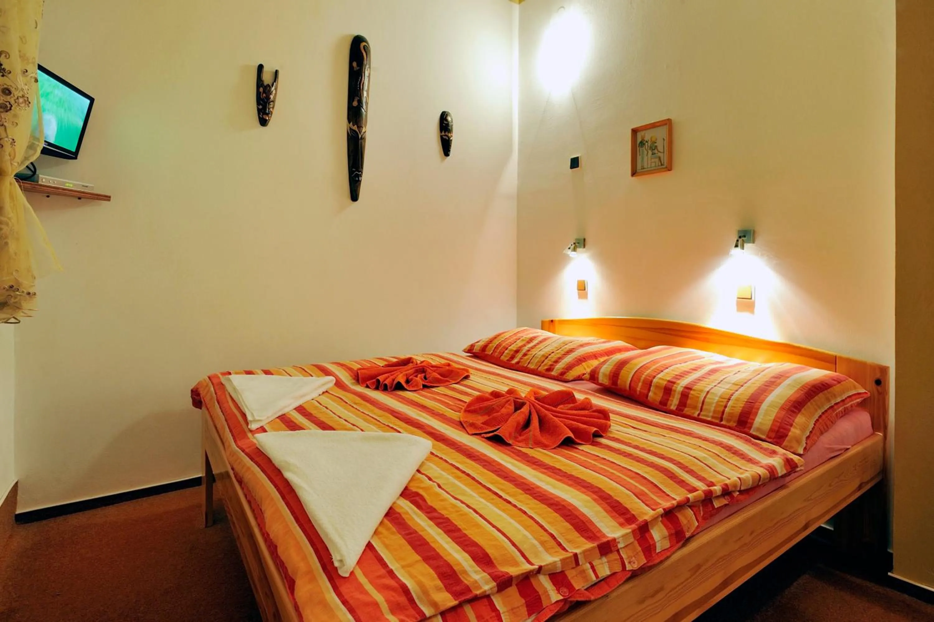 Bed in Hotel Kovarna