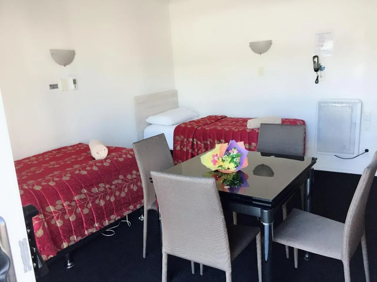 Bed in Rose Court Motel