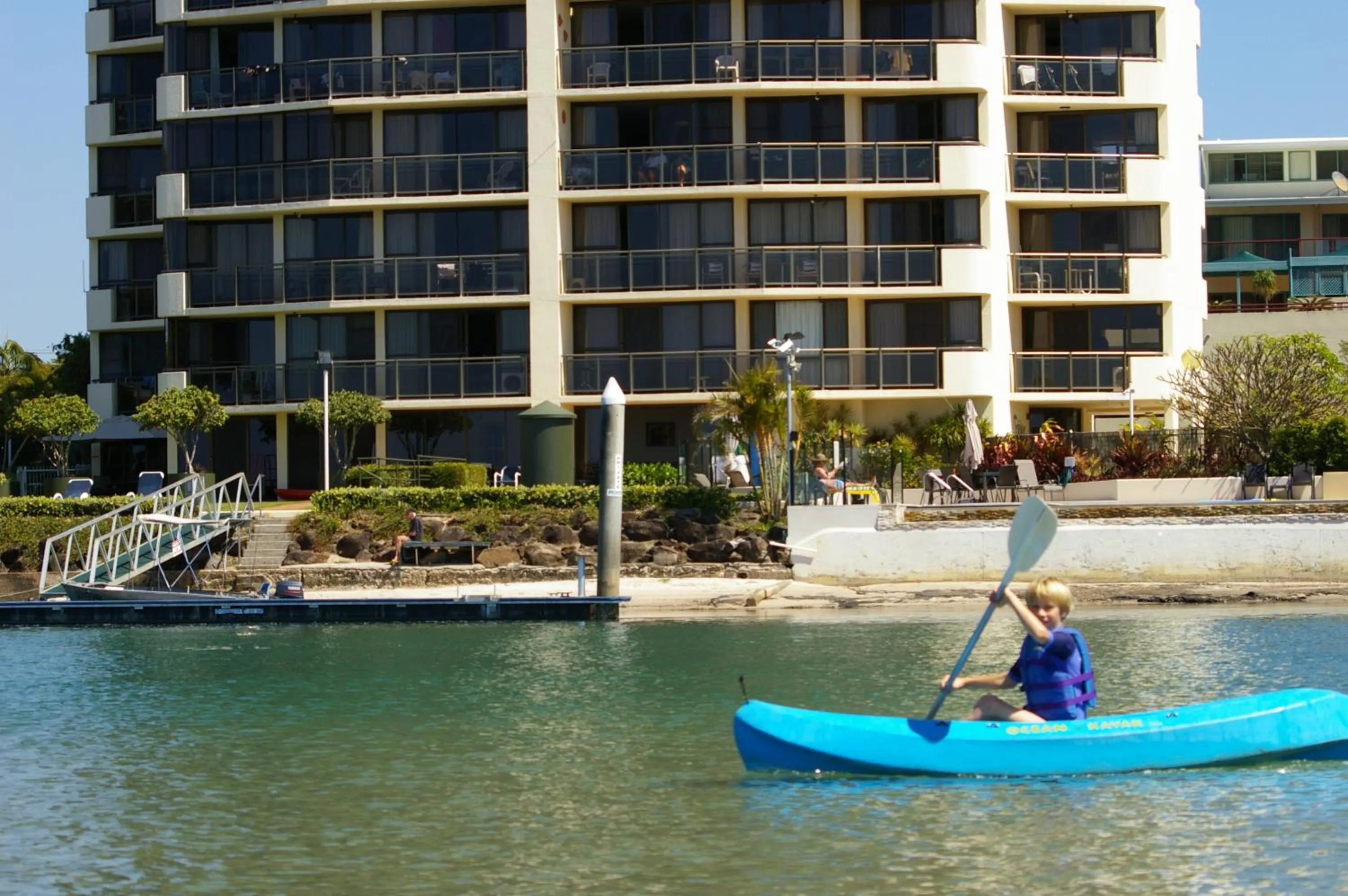 Canoeing in Trafalgar Towers