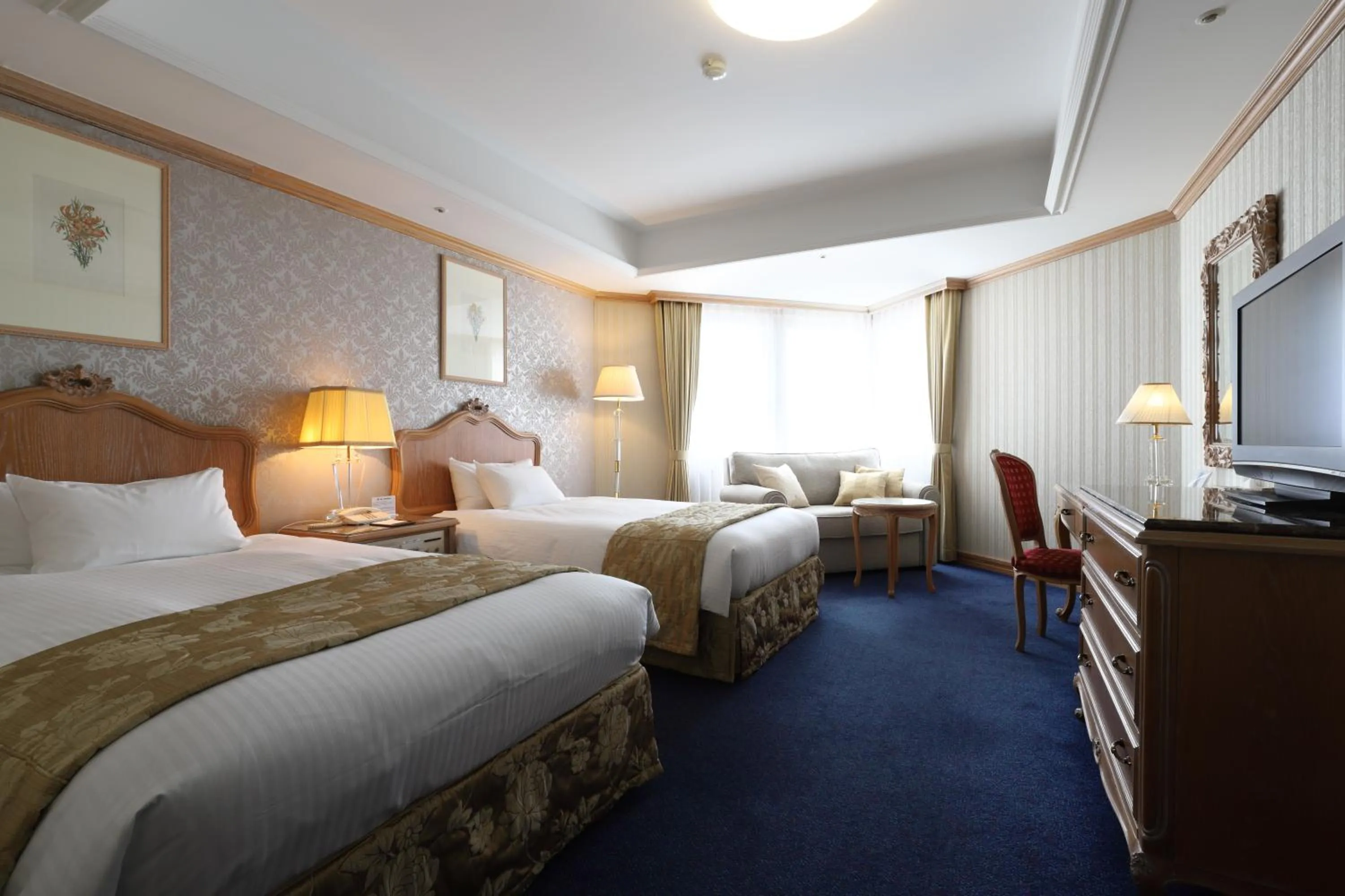 Bed in Kamakura Park Hotel