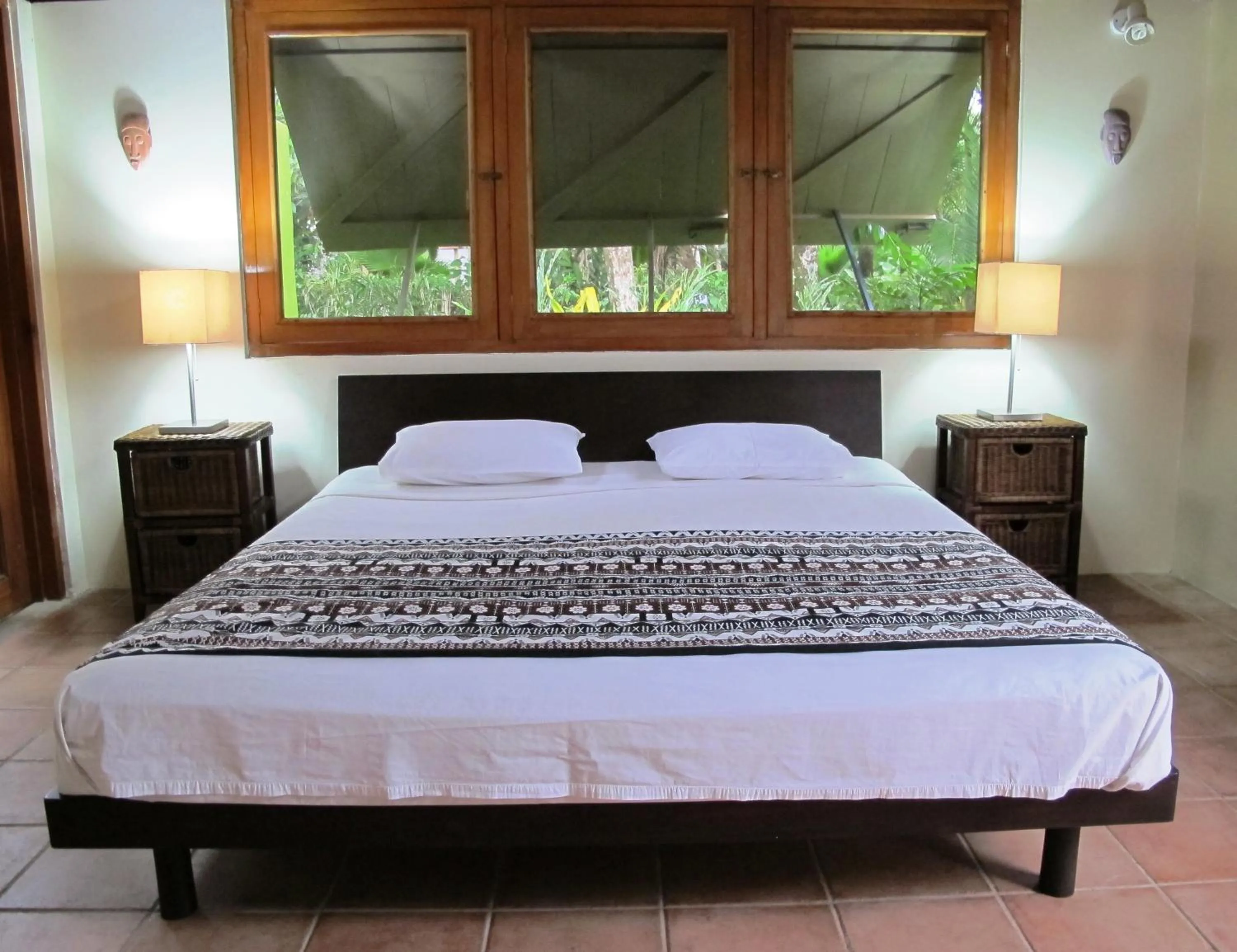 Bed in Beachouse Resort