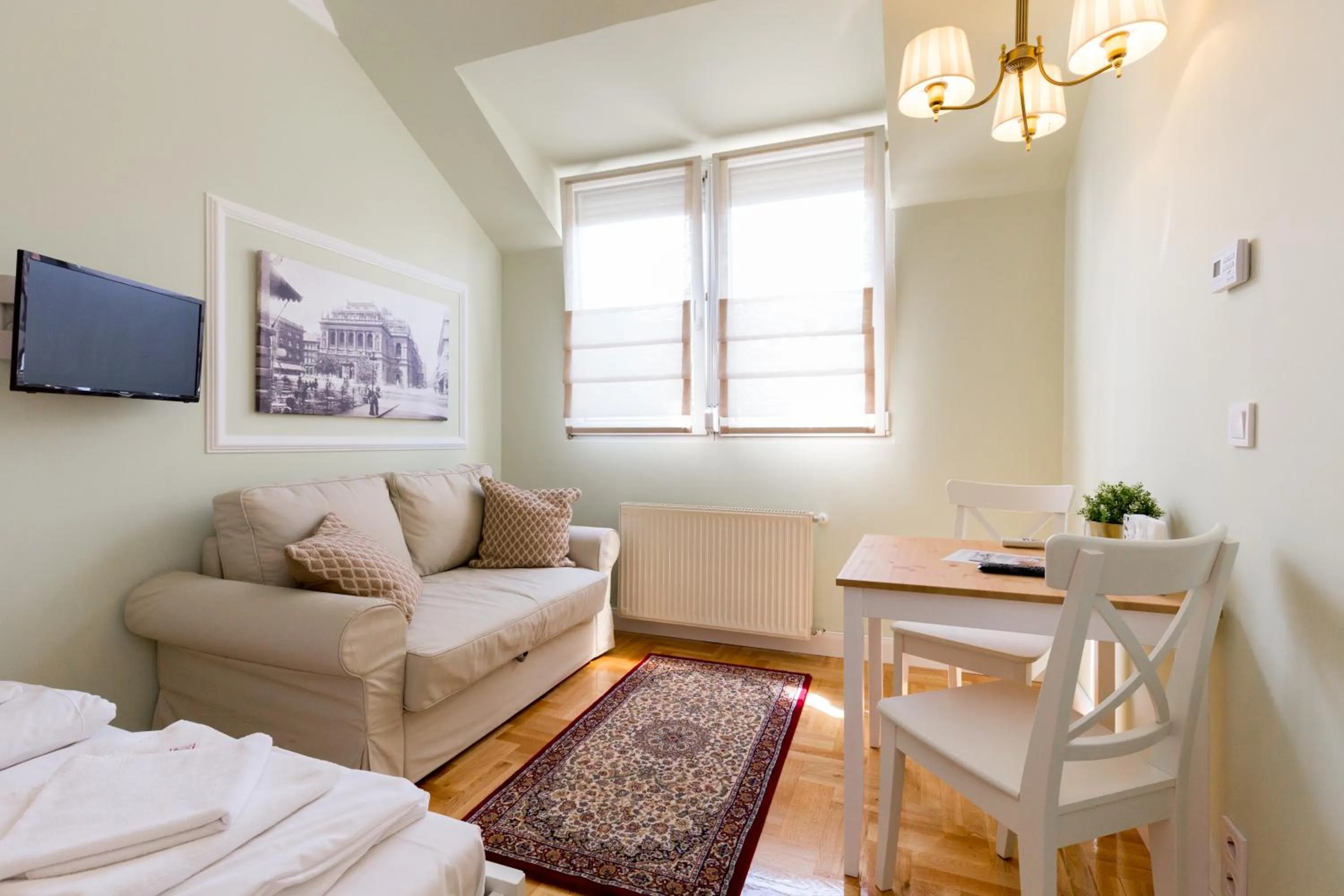 Living room in Roland Apartments