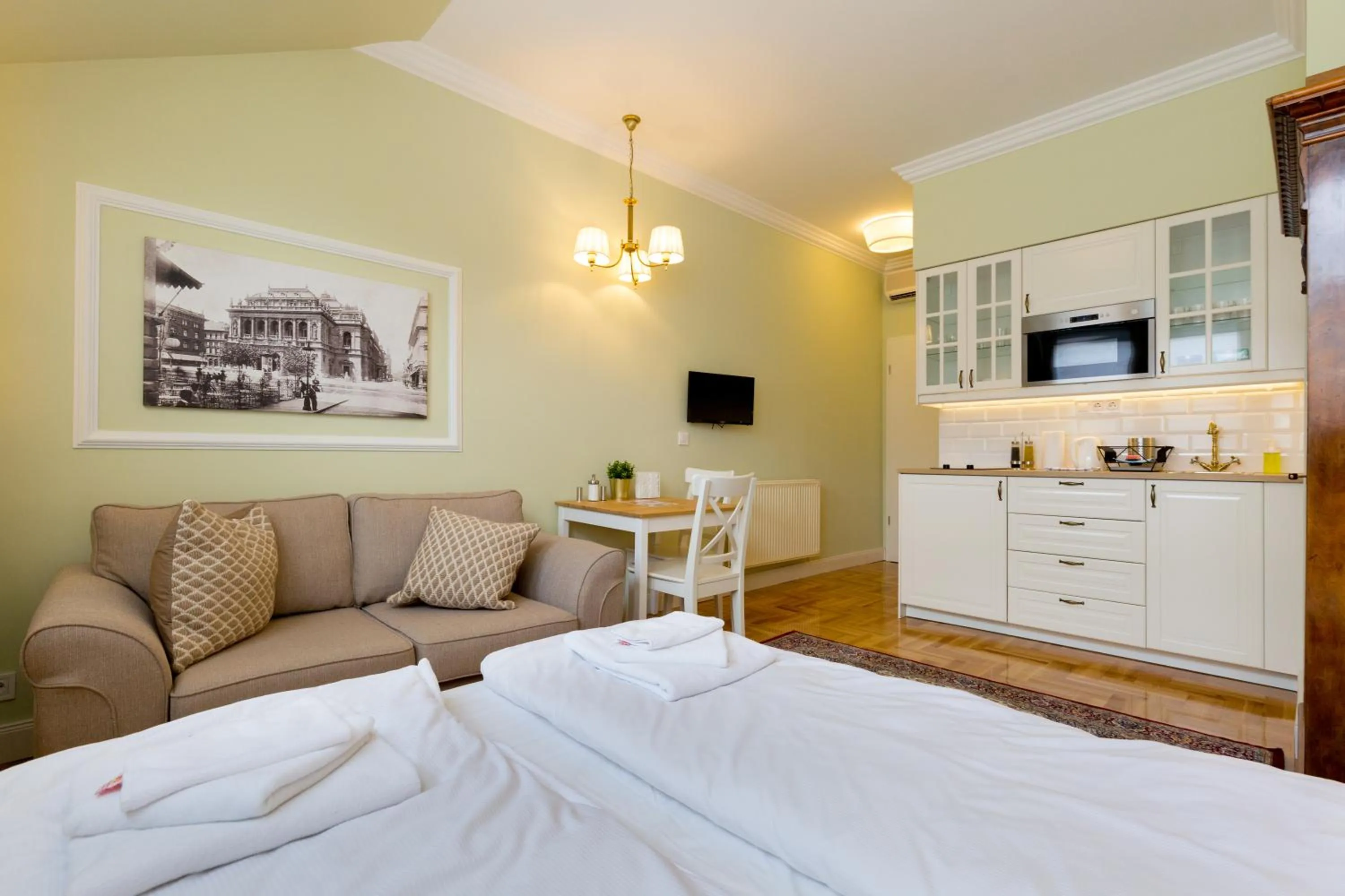 Living room in Roland Apartments