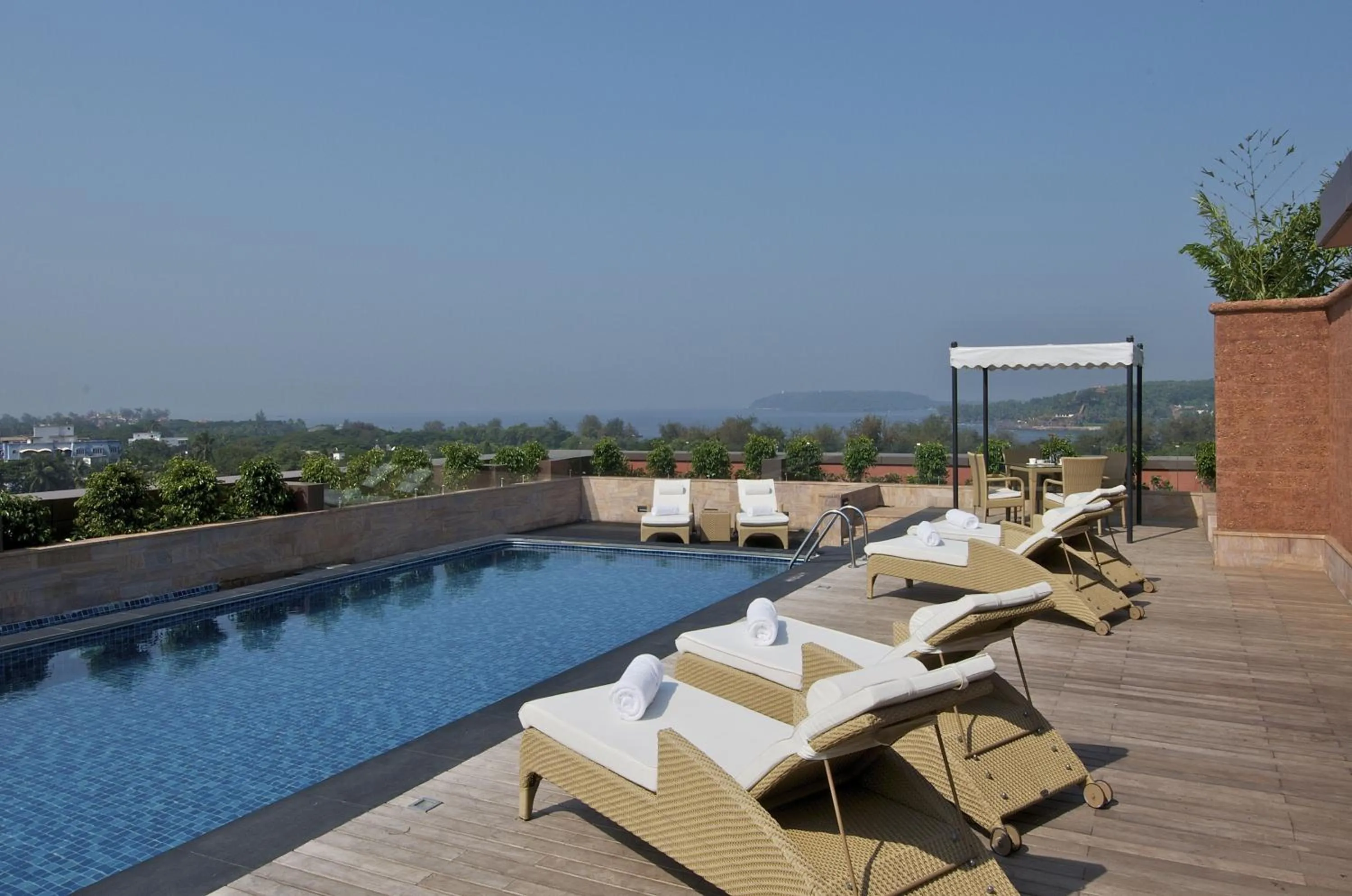 Pool view in Vivanta Goa, Panaji