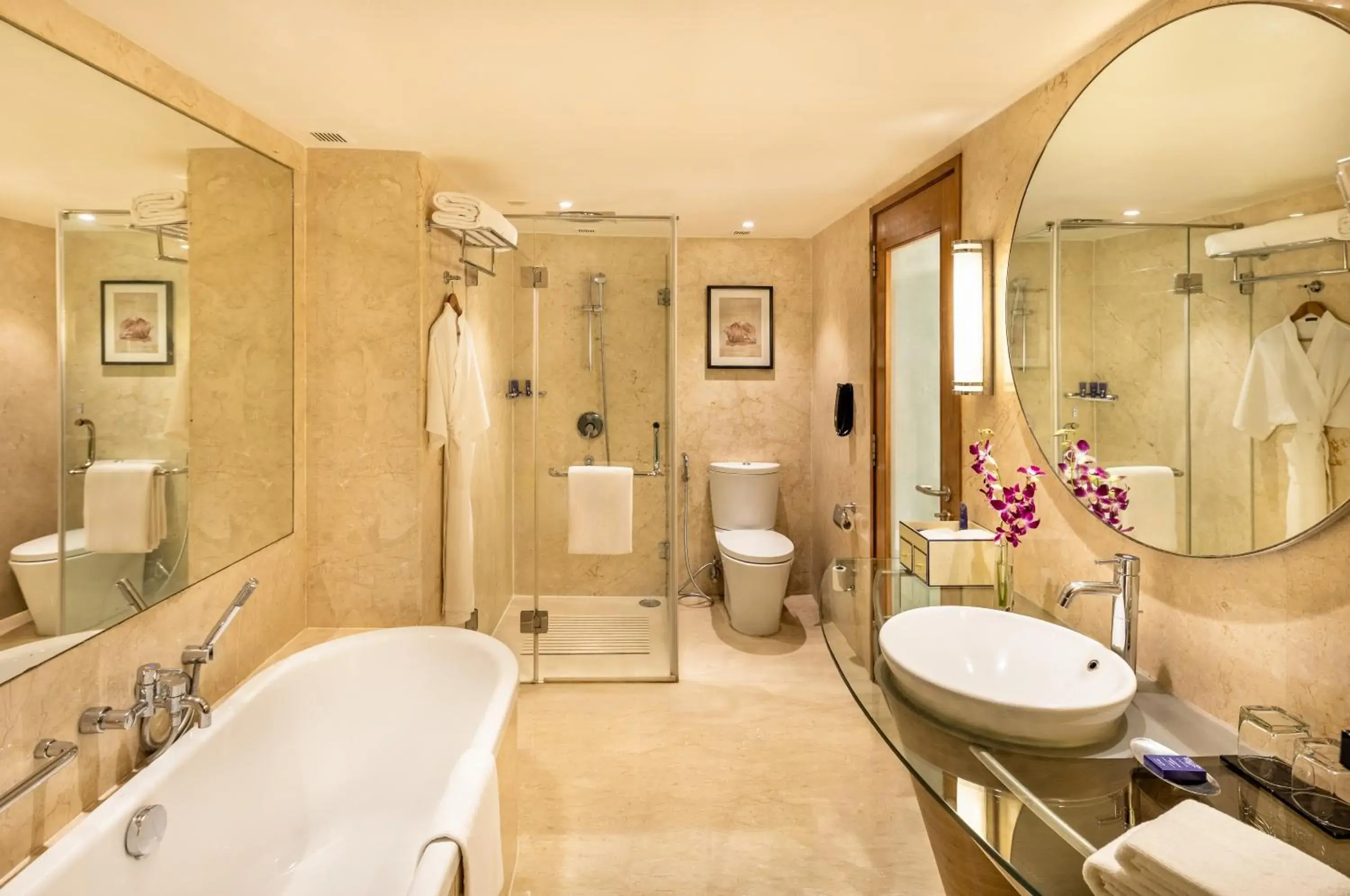 Bathroom in Vivanta Goa, Panaji Bathroom in Vivanta Goa, Panaji