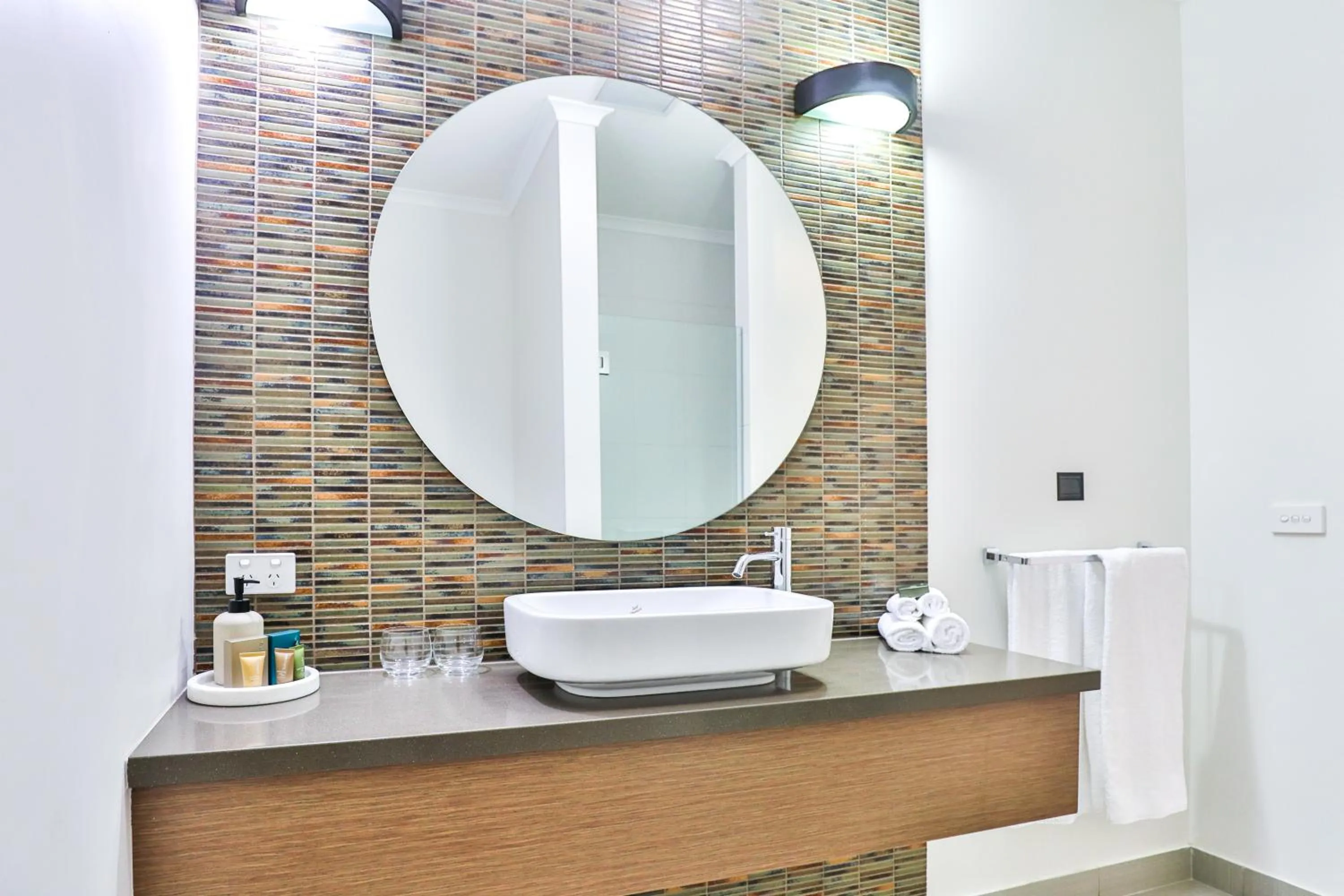 Bathroom in Indulge Apartments - Ontario