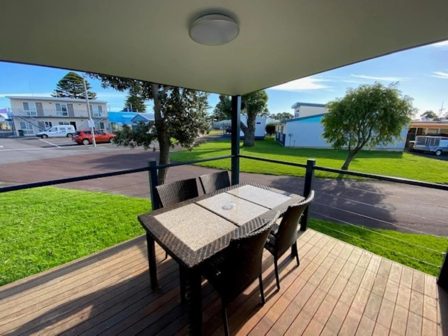 Patio in BIG4 Port Fairy Holiday Park