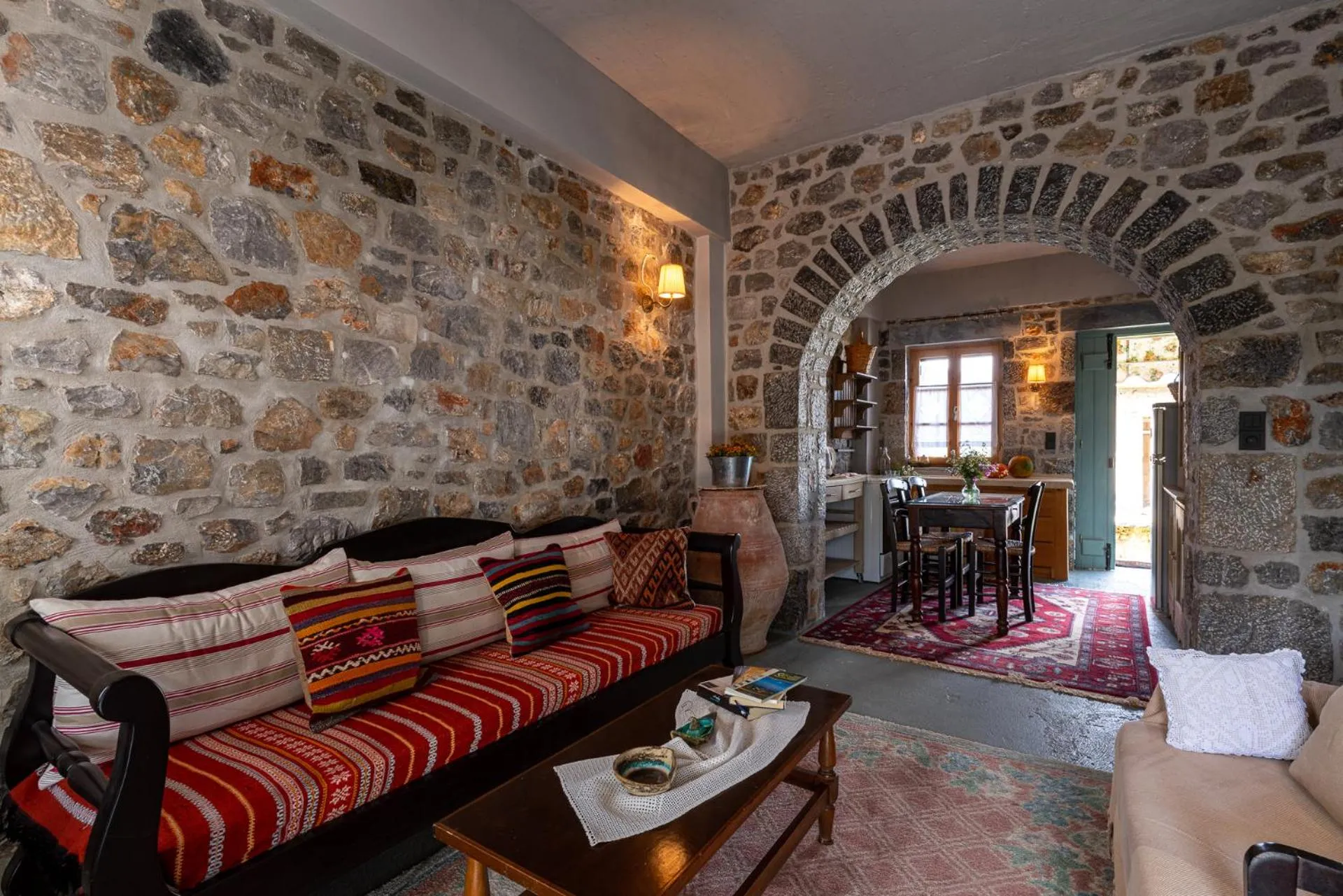 Seating area in Vasilikata