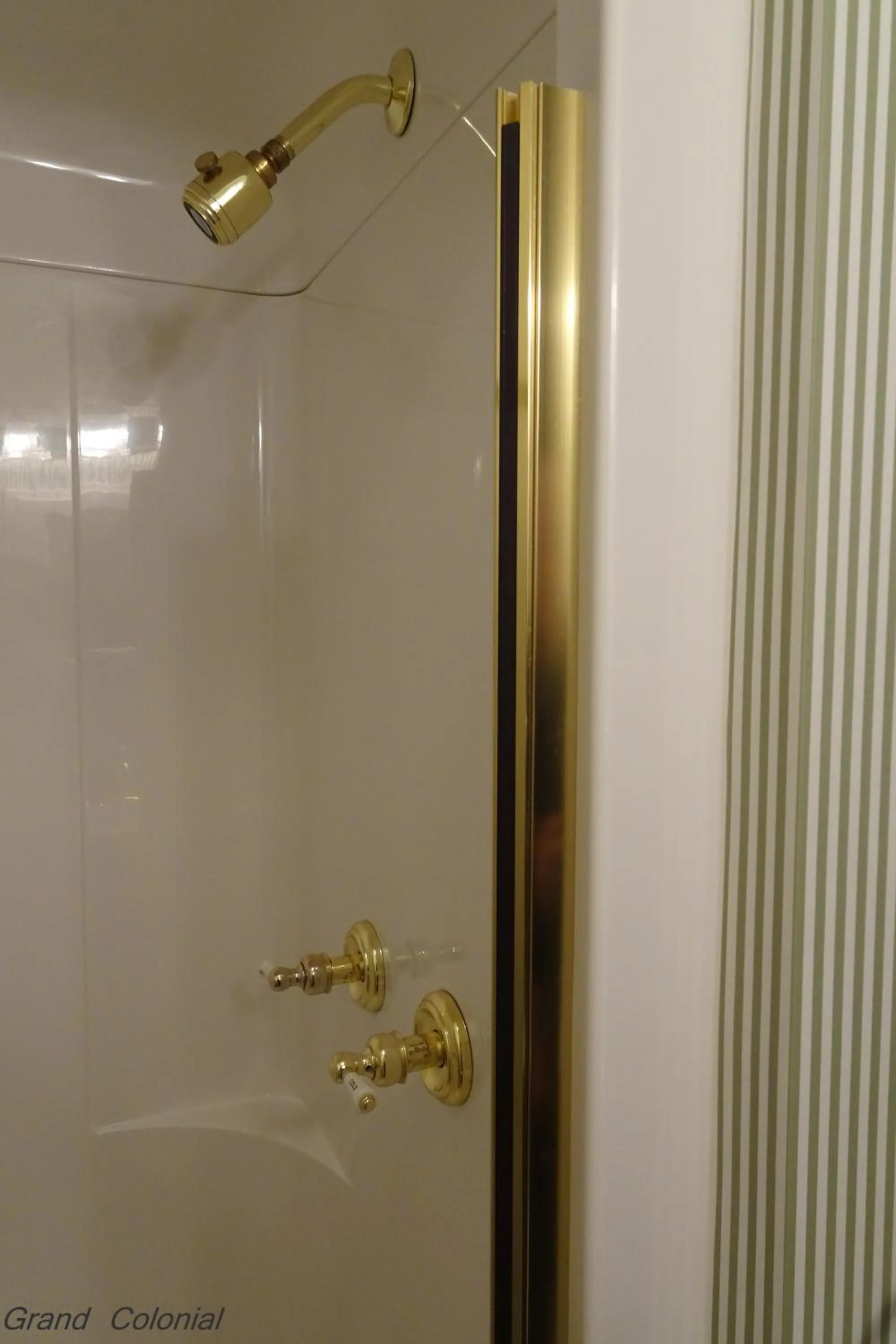 Shower in Grand Colonial Bed and Breakfast